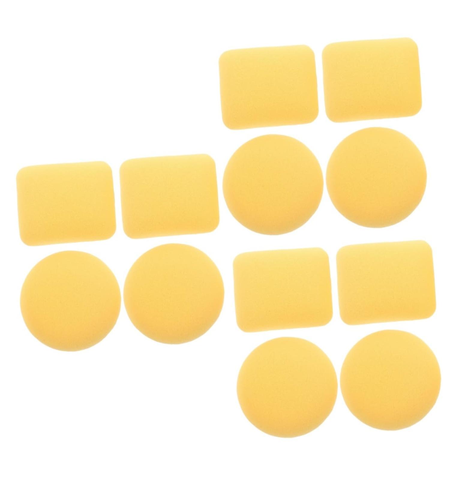 FRCOLOR 12 Pcs Loose Powder Puff - Soft Makeup Sponge Applicators for Flawless Foundation & Face Makeup | Portable Cotton Square Puffs - Buy Online on GoSupps.com