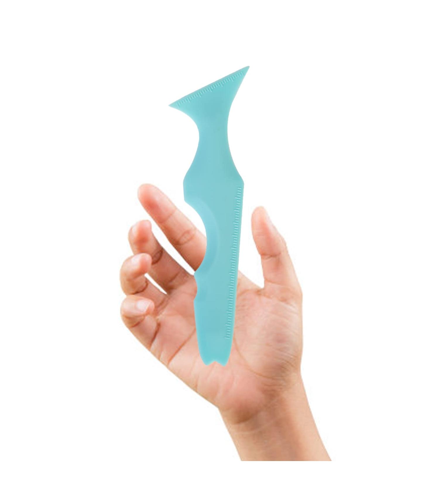 SHANPIN 5 in 1 Silicone Eye Makeup Tool - Reusable Eyeliner Stencils & Winged Eyeliner Aid in Blue - Buy Online on GoSupps.com