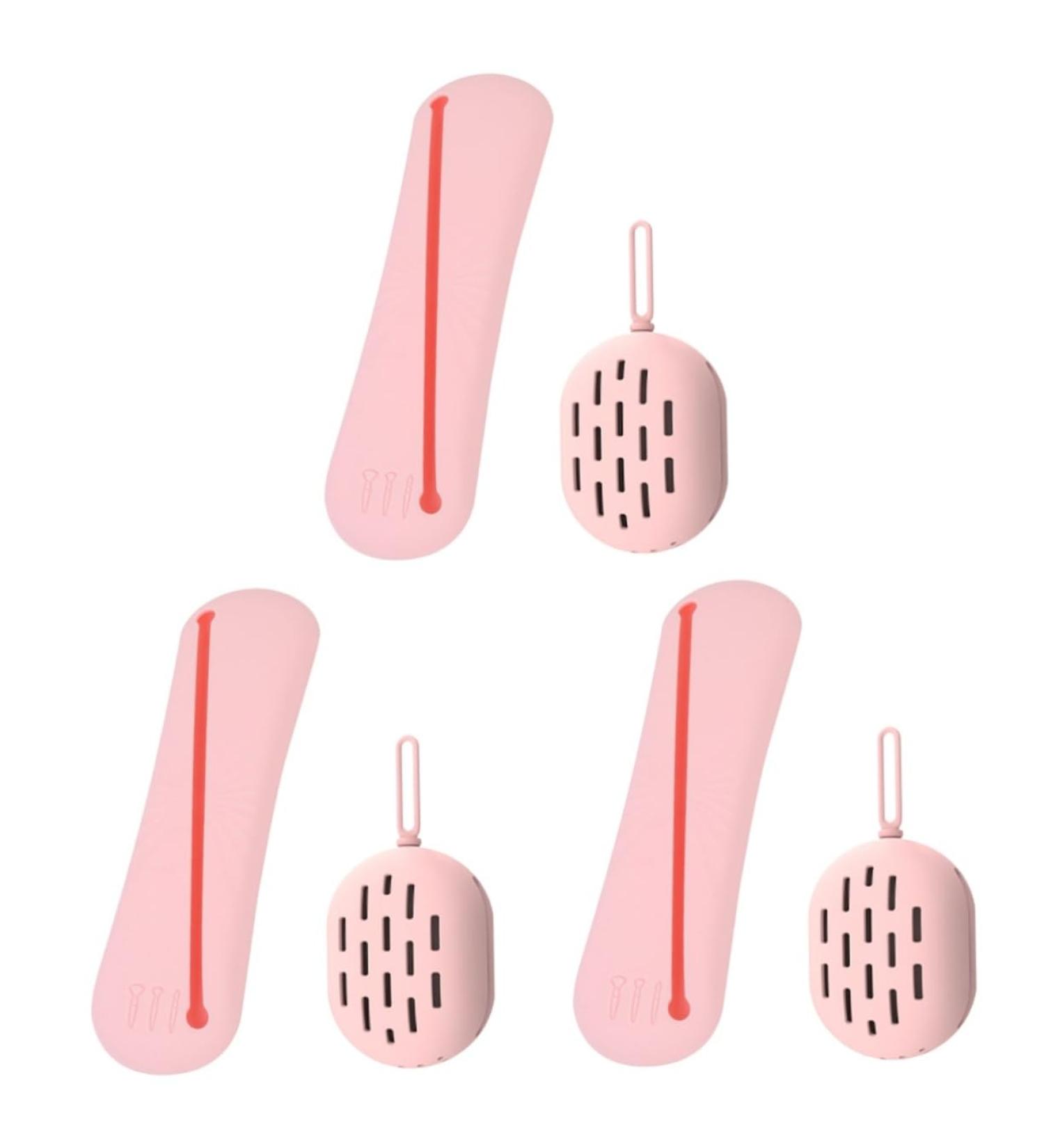 Beaupretty 3 Sets Beauty Egg Cosmetic Bag makeup brush cleaner beauty sponge silicone makeup brush organizer silicone toiletry bag makeup tool organizer travel bottle make up Silica gel - Buy Online on GoSupps.com