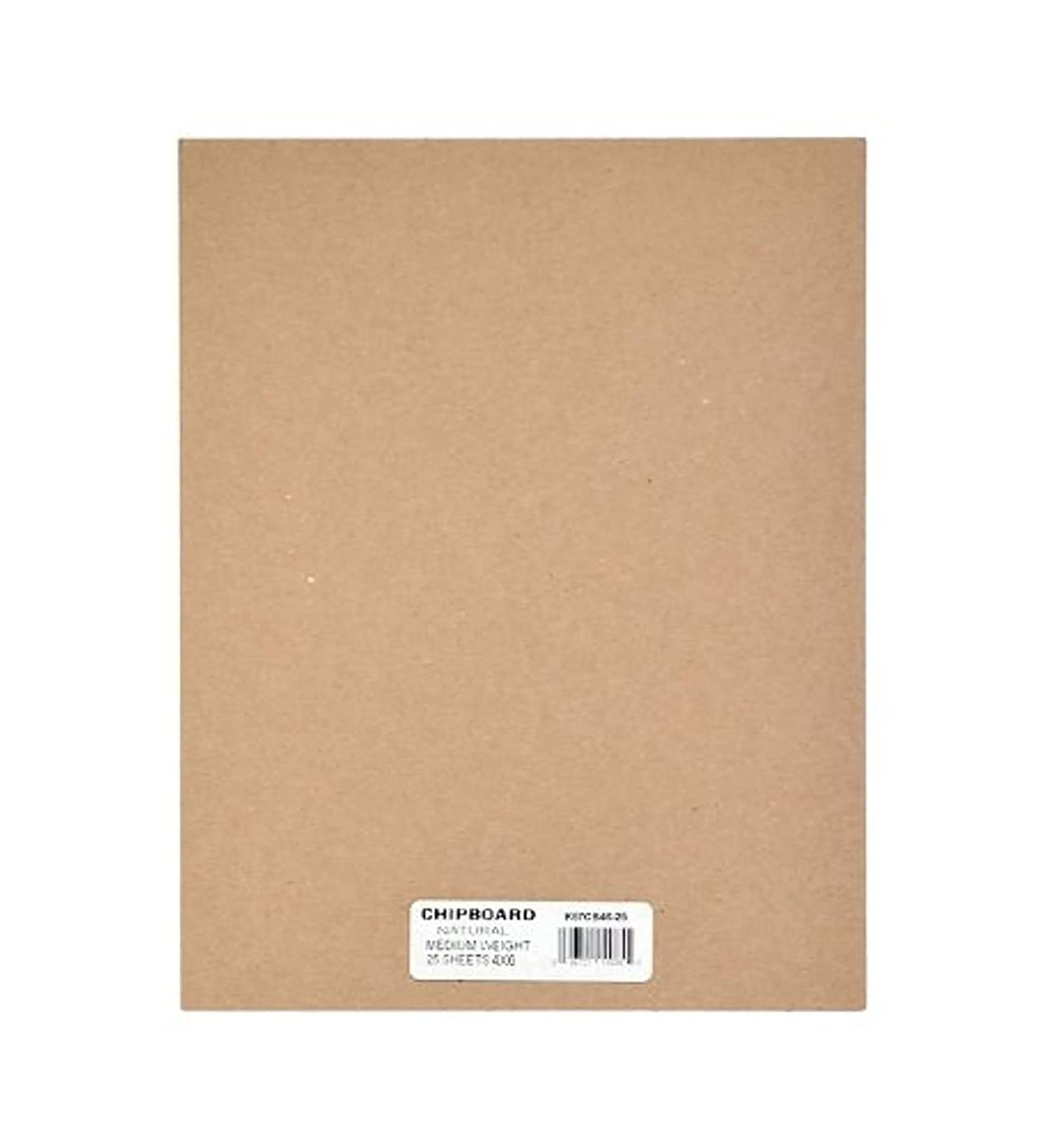 Pack of 25 Grafix Medium Weight 4 x 6 Natural Chipboard Sheets - Acid-Free for Cards, Papercrafts, Mixed Media - 25 Count - Buy Online on GoSupps.com