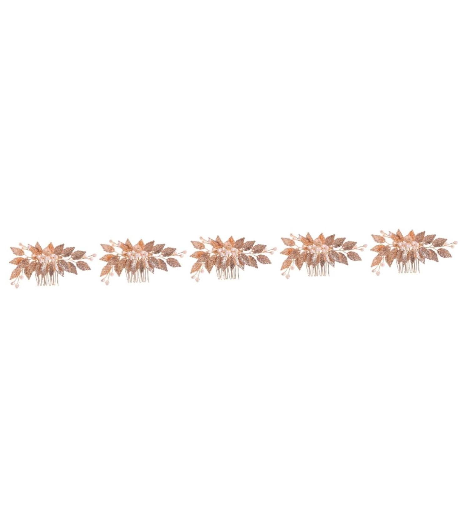 Beaupretty Iron Leaf Pearl Hair Comb Wedding Hair Accessories for Brides Hair Comb for Bride Wedding Bride Hair Comb bride hair decoration leaves hair comb the side Miss iron wire Hair the - Buy Online on GoSupps.com
