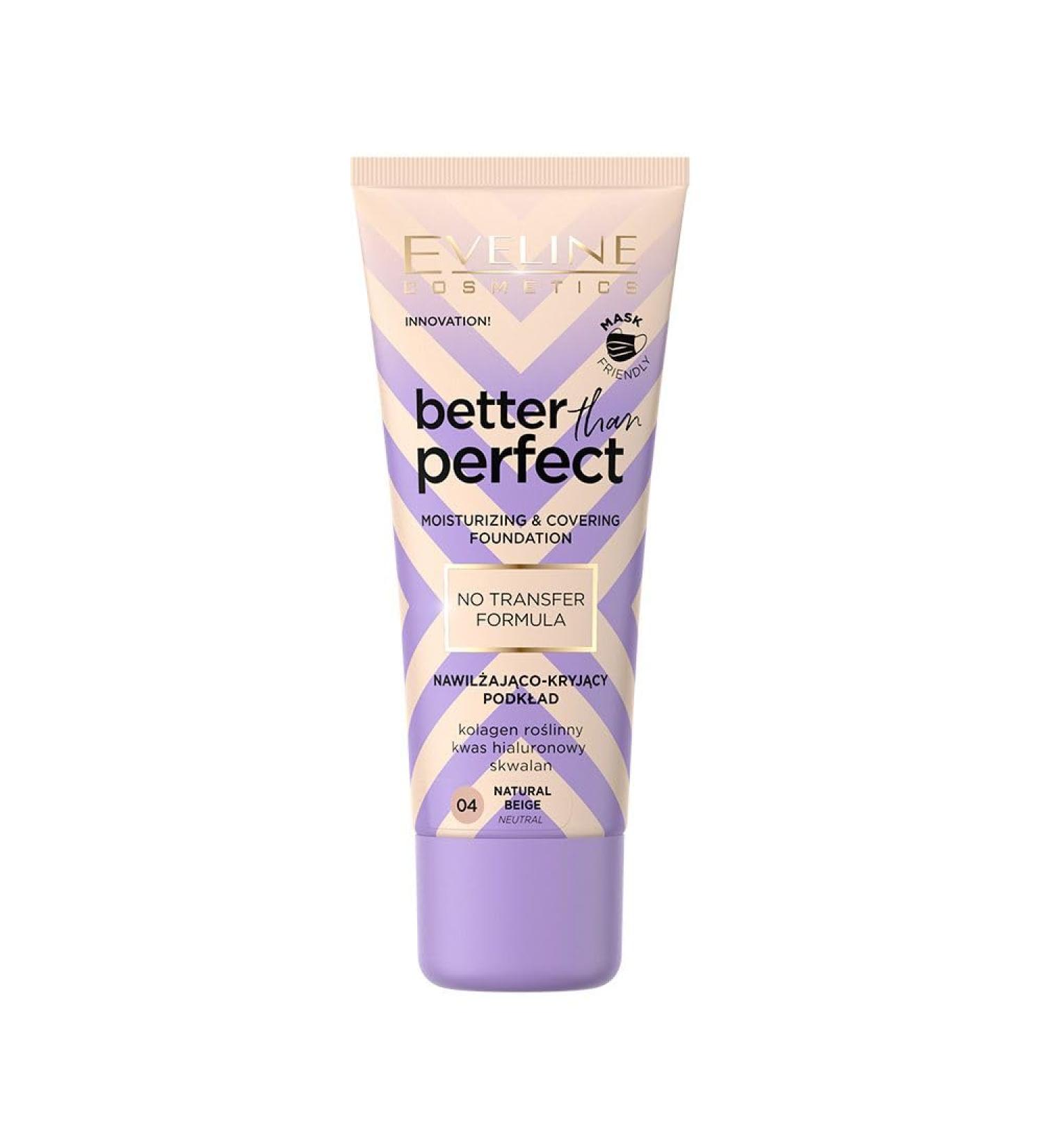 EVELINE COSMETICS BETTER THAN PERFECT WITHOUT TRANSFER MAKE-FOUNDATION 04