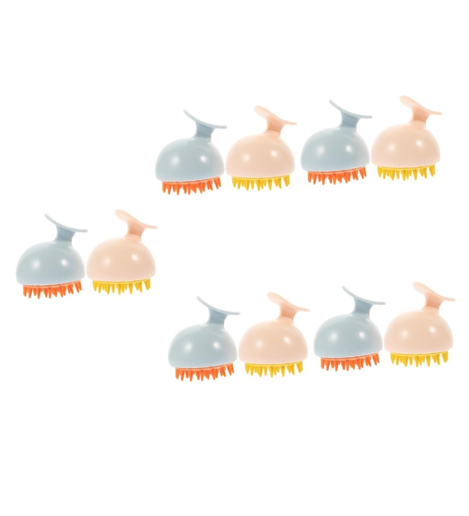 Beavorty 10 STK Shampoo Massage Brush | Silicone Scalp Peeling & Massage Device for Hotels - Compact & Durable - Buy Online on GoSupps.com