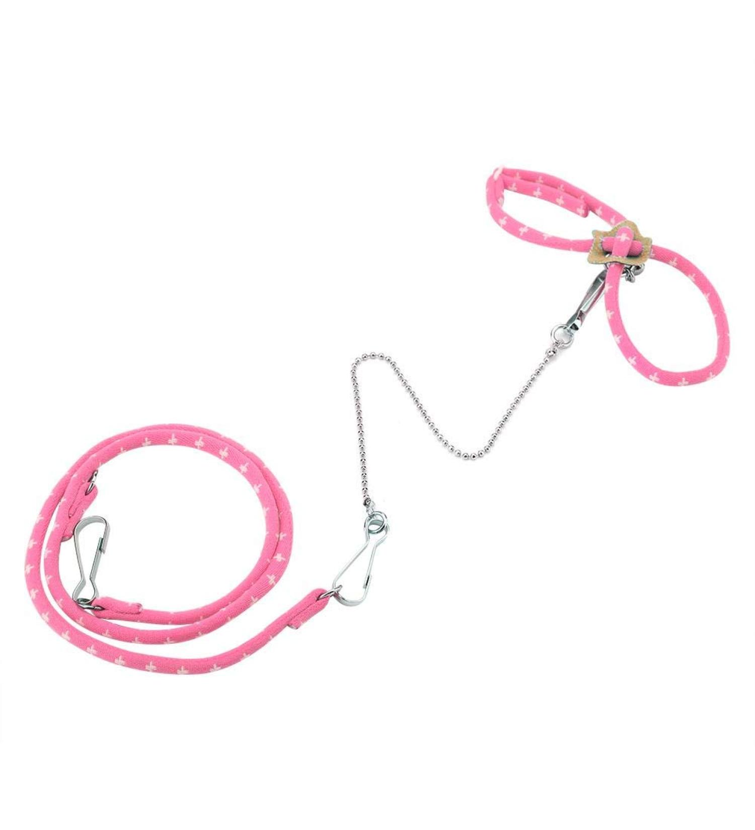 Adjustable Hamster Harness & Leash - Colorful Pink Chest Strap for Outdoor Travel | Ideal for Small Pets - Shop Now! - Buy Online on GoSupps.com