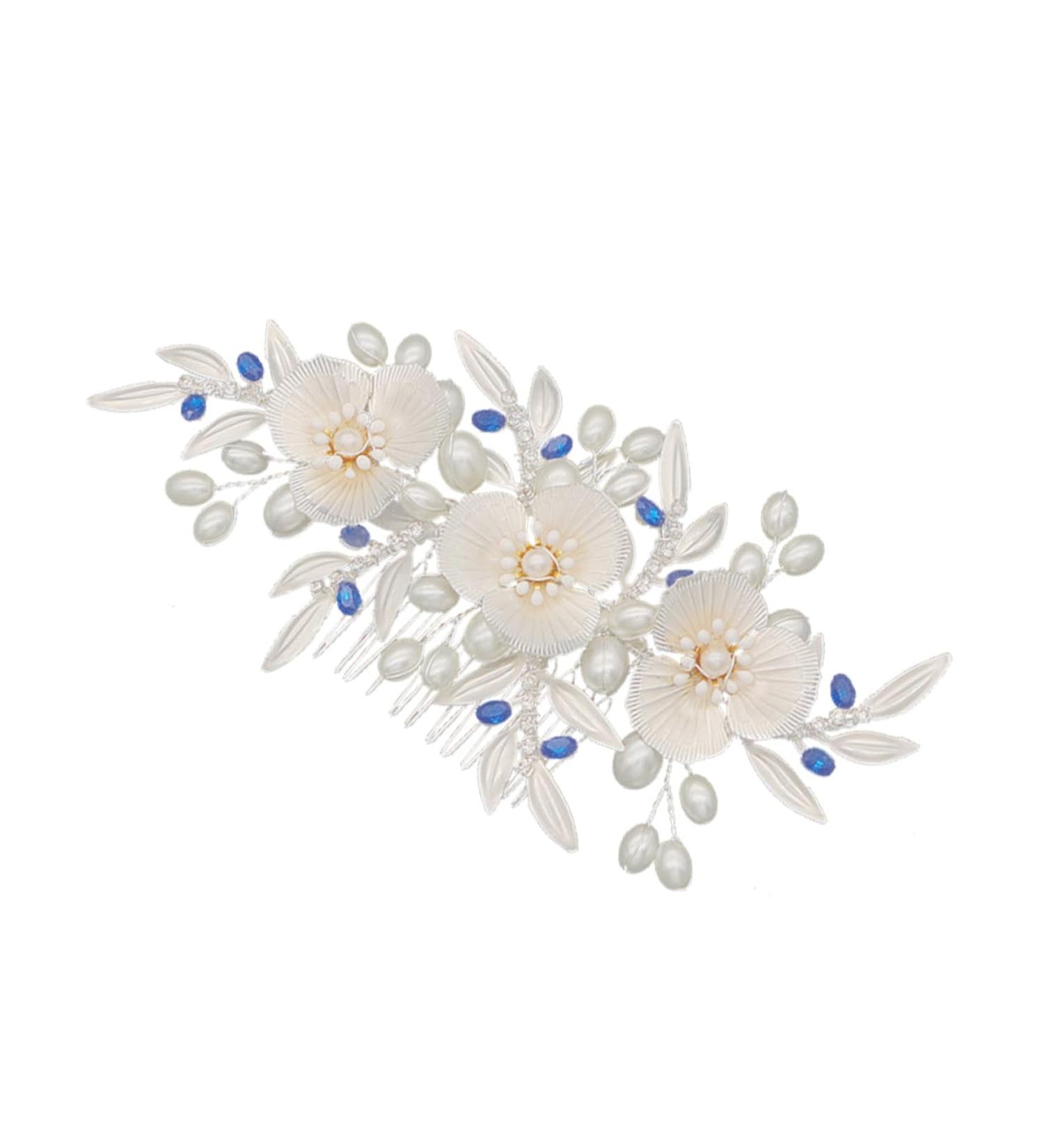 Housoutil Hair Comb for Bride Pearl Headpiece Pearl Hair Comb Wedding Hair Clip Bride Hair Clip Flower Bride Comb Pearl Hair Pin Flower Hair Comb Tiara Vintage Hair up Dinner Party - Buy Online on GoSupps.com