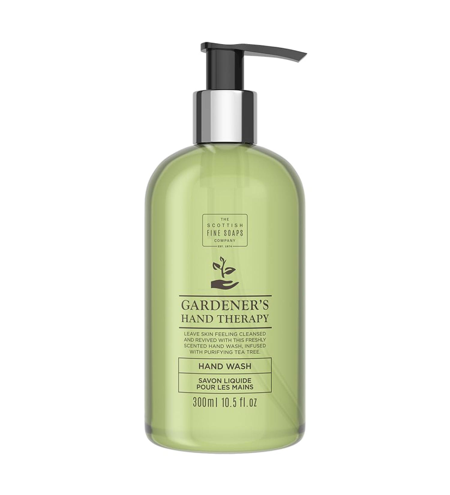 Scottish Fine Soaps - Gardner's Therapy Hand Wash - Vegan Liquid Soap Infused with Tea Tree Oil - 300ml - Buy Online on GoSupps.com