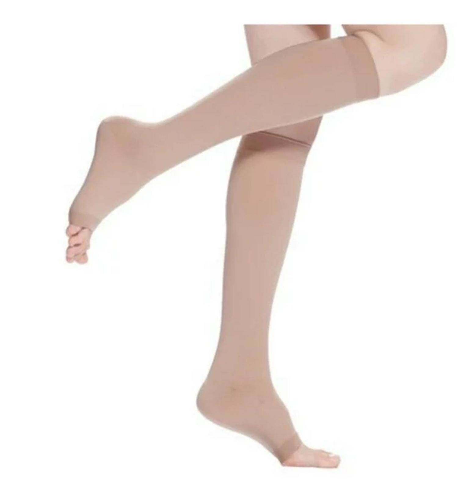 TOPKEAL Compression Knee High Socks for Men & Women | Toeless Support Stockings | Open Toe S/M | Safety Sports Glasses (Khaki) - Buy Online on GoSupps.com