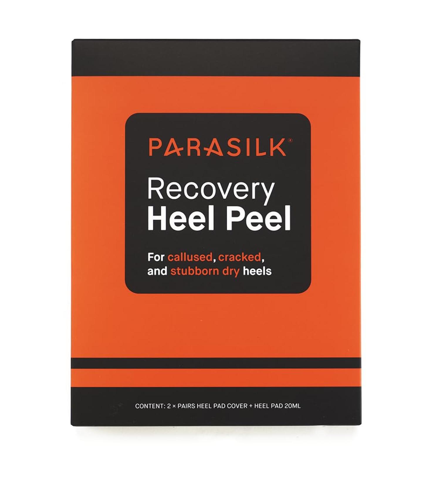 Parasilk Exfoliating Recovery Foot Heel Peel 2 Pairs - 2 Sets of Exfoliation Gel Heel Pads and 2 Sets of Heel Sock Covers. Targeted Repair for Rough Dry Skin Cracked Heels and Feet - Buy Online on GoSupps.com