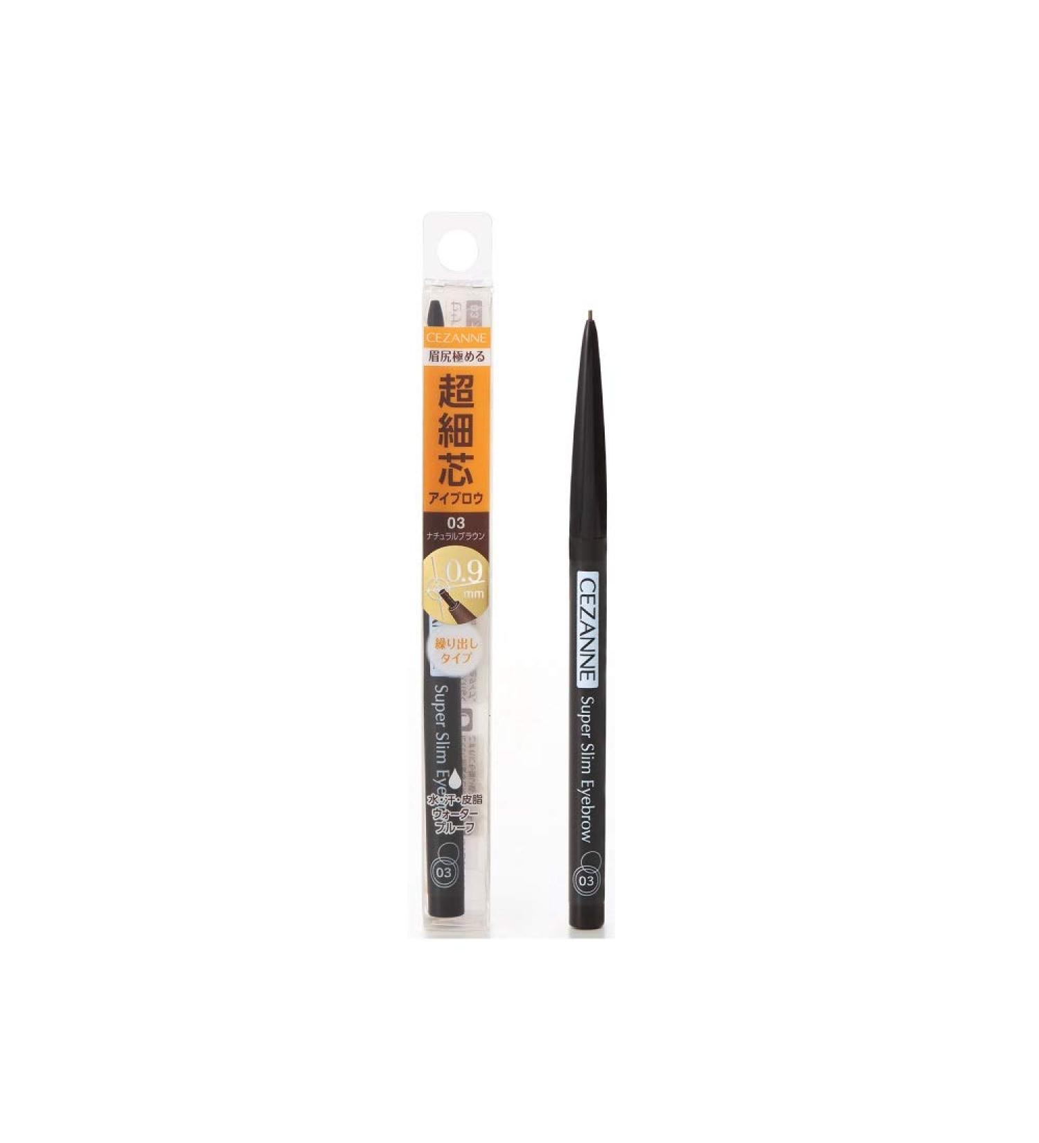 Cezanne Ultra Fine Point Eyebrow Pencil 03 Natural Brown 0.02g - Precision Brow Defining Tool - Buy Online on GoSupps.com