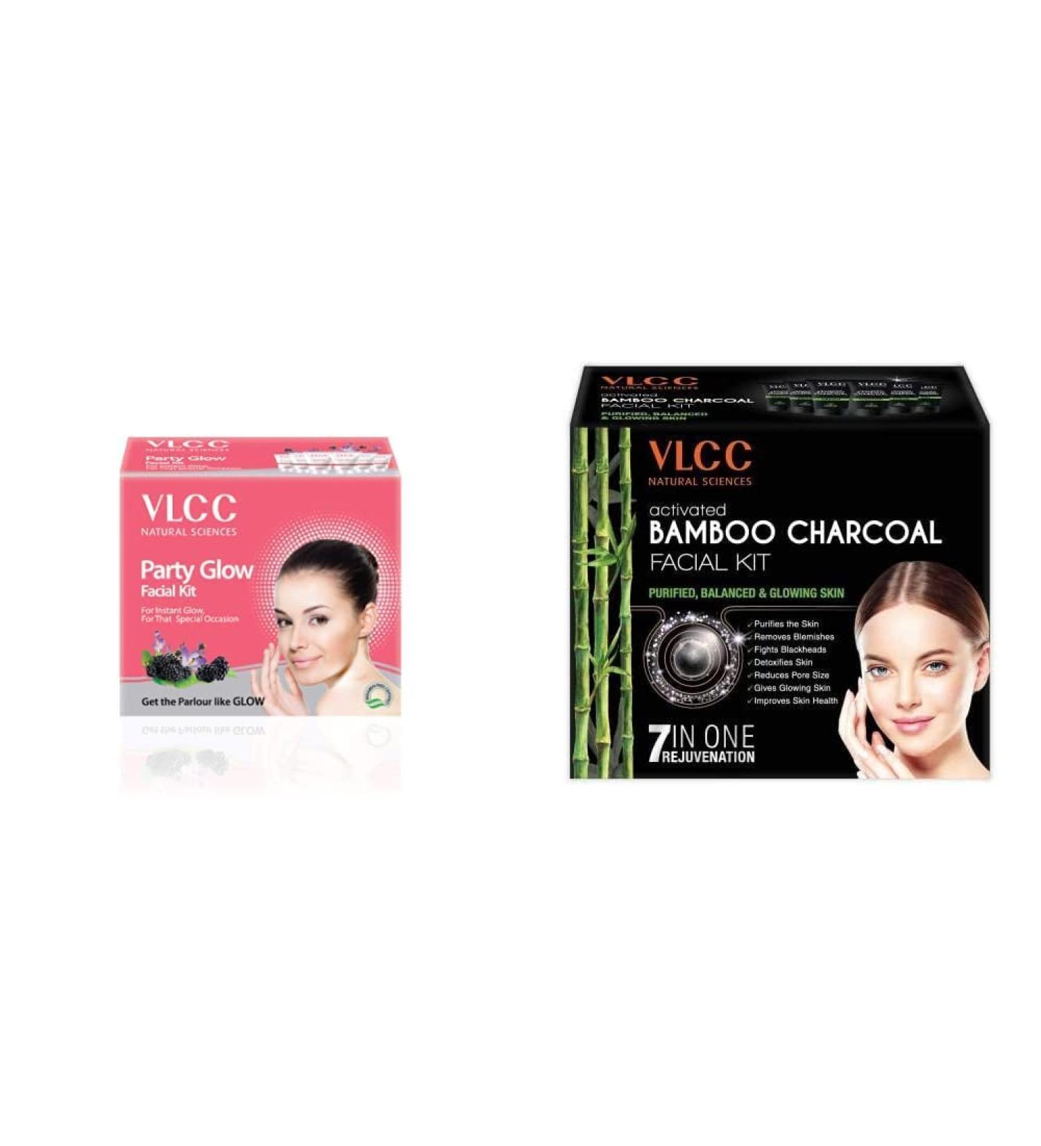 Buy Women s Glow Facial Kit & Activated Bamboo Charcoal Kit - 60g Pack of 2 for Radiant Skin - International Shipping - Buy Online on GoSupps.com