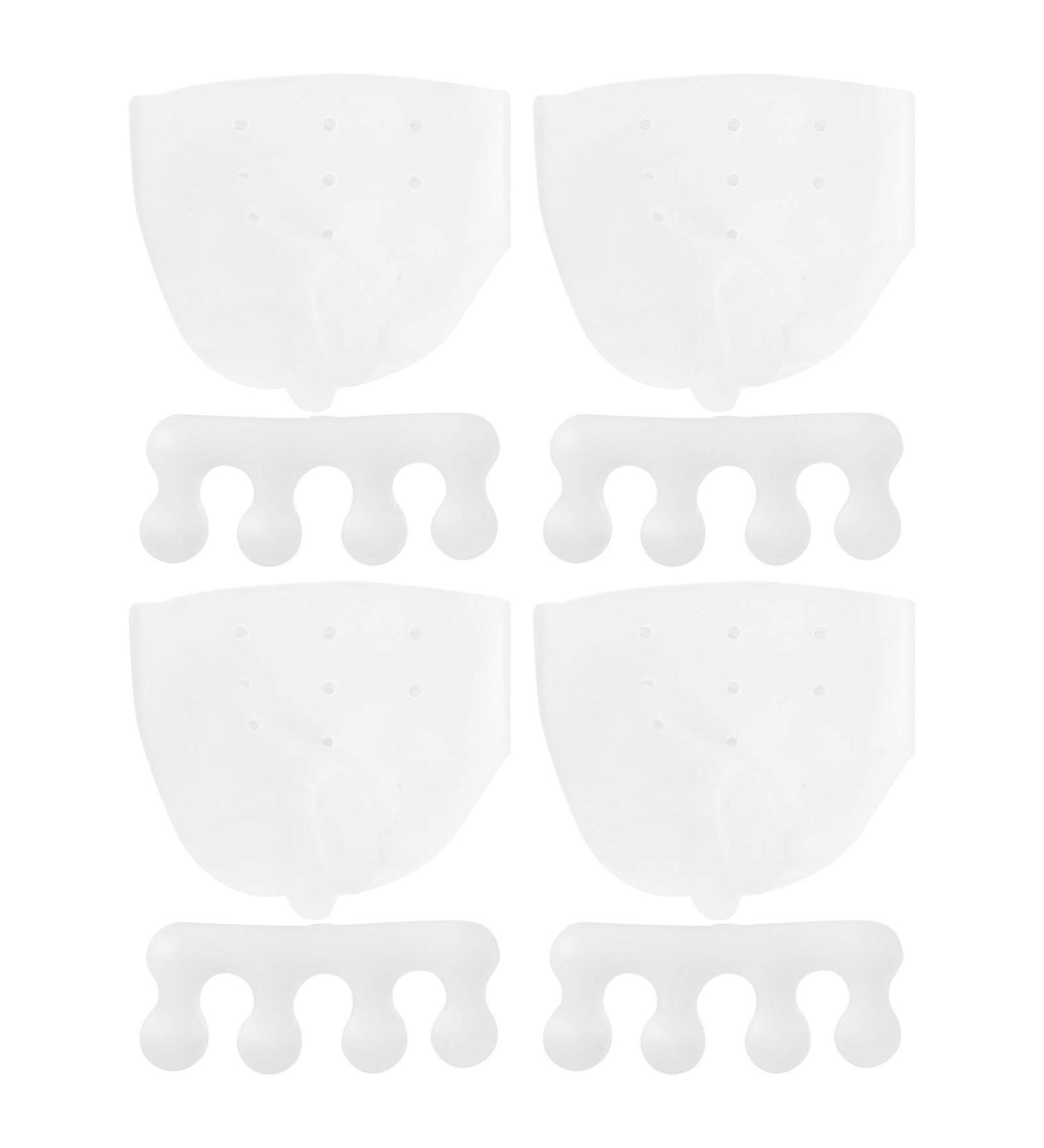 Silicone Toe Separator Corrector 2 Set - Lightweight Transparent Orthotic for Overlapping Toes - Restore Toe Alignment - 116G/4.1Oz - Buy Online on GoSupps.com