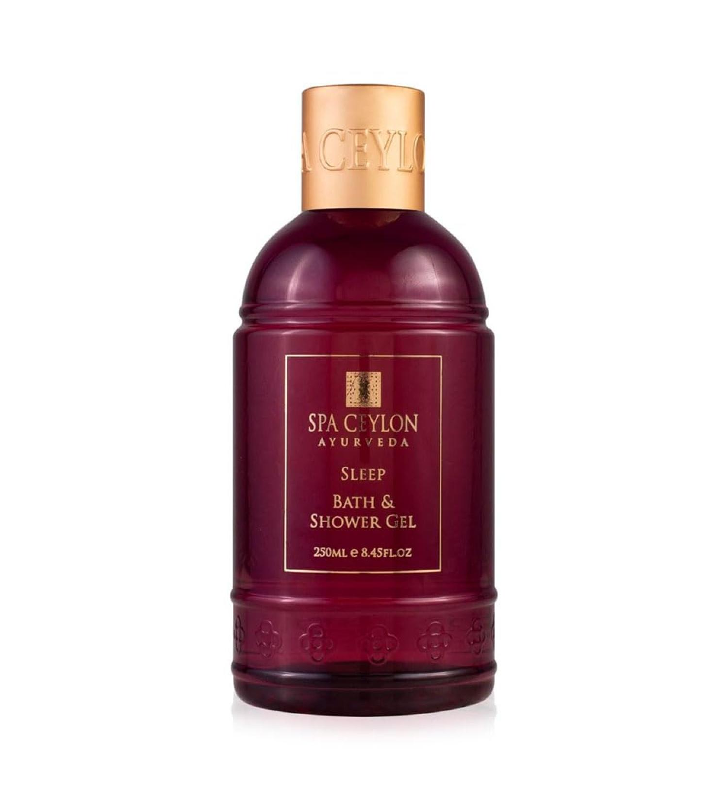 Buy SPA CEYLON SLEEP Bath & Shower Gel | 100% Vegetarian Mild Cleansing | Calming & Relaxing for All Skin Types - Nourish Your Skin - Buy Online on GoSupps.com