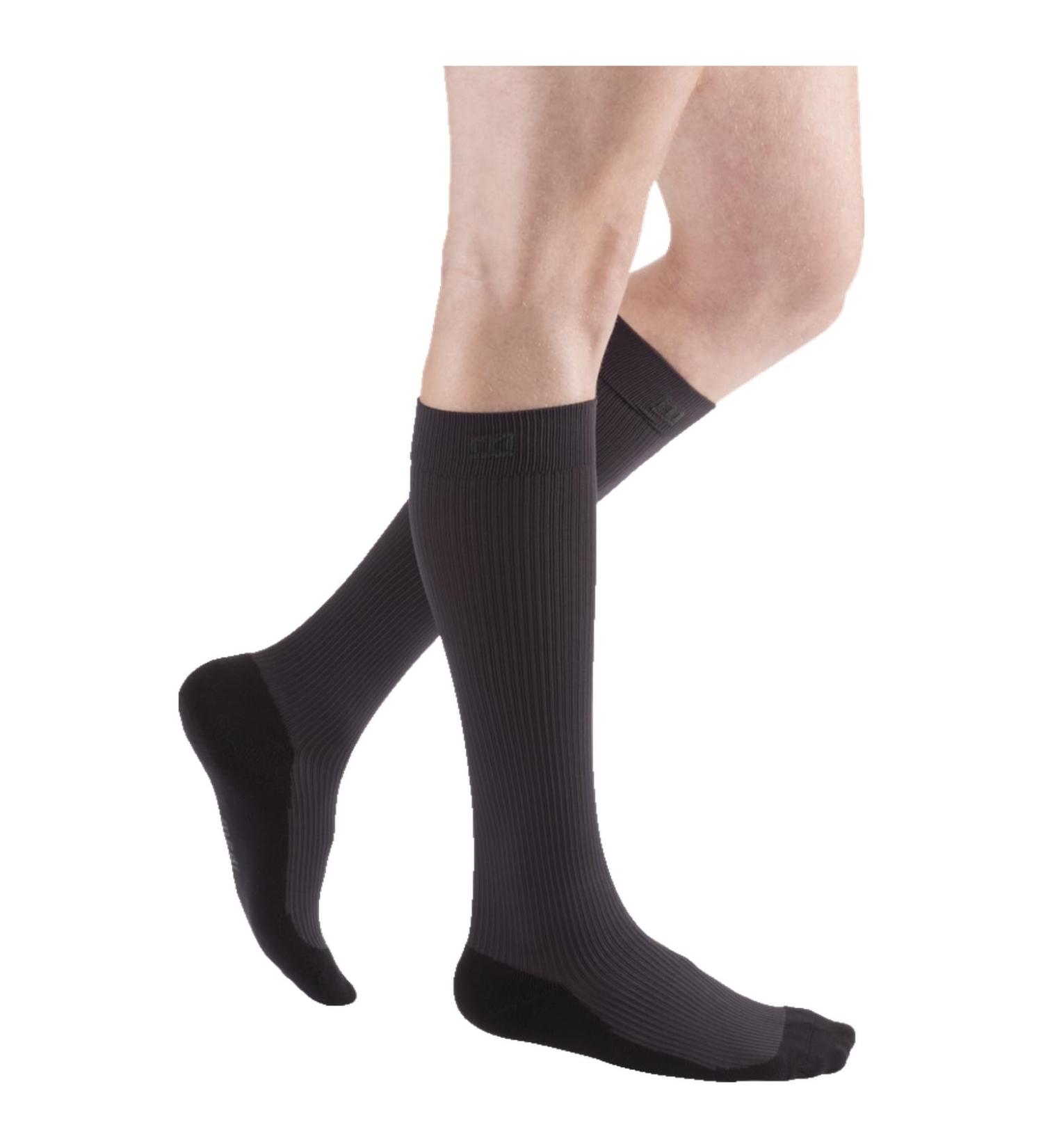 Medi Medive Compression Knee Stockings with Heel Reinforcement | KKL 2 | Anthracite | Size VII | Short | Active Fit for Optimal Support - Buy Online on GoSupps.com