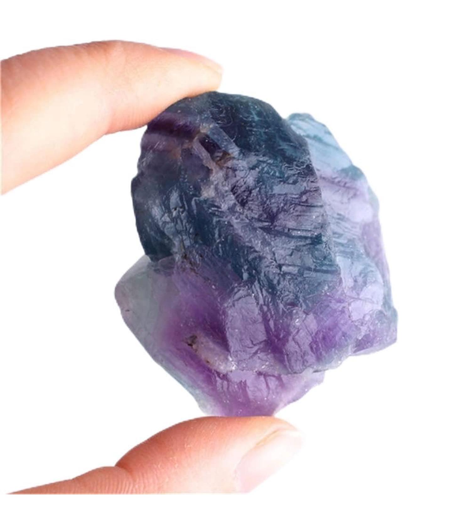 Crystal Crystals Rough Minerals Gemstones Natural Rainbow Fluorite Raw Stones for Home Decoration Suitable for Home Office Decoration 3-5cm Random - Buy Online on GoSupps.com