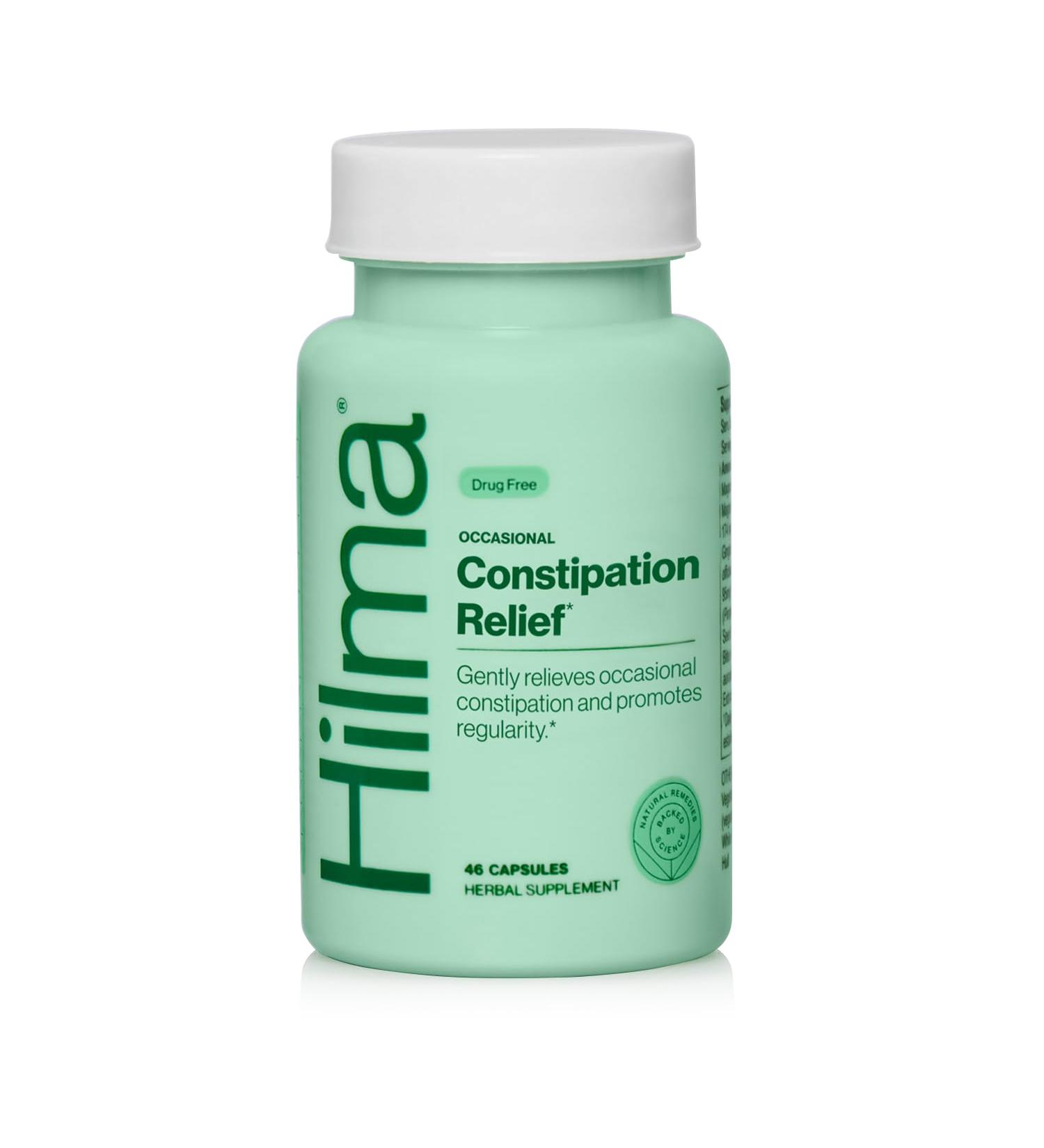 Hilma Gentle Bowel Occasional Constipation Relief with Magnesium Citrate Natural and Gentle Laxatives for Constipation w/Magnesium Citrate Ginger Anise and Bitter Orange 46 Vegan Capsules Gentle Laxative Capsules - 46  - Buy Online on GoSupps.com