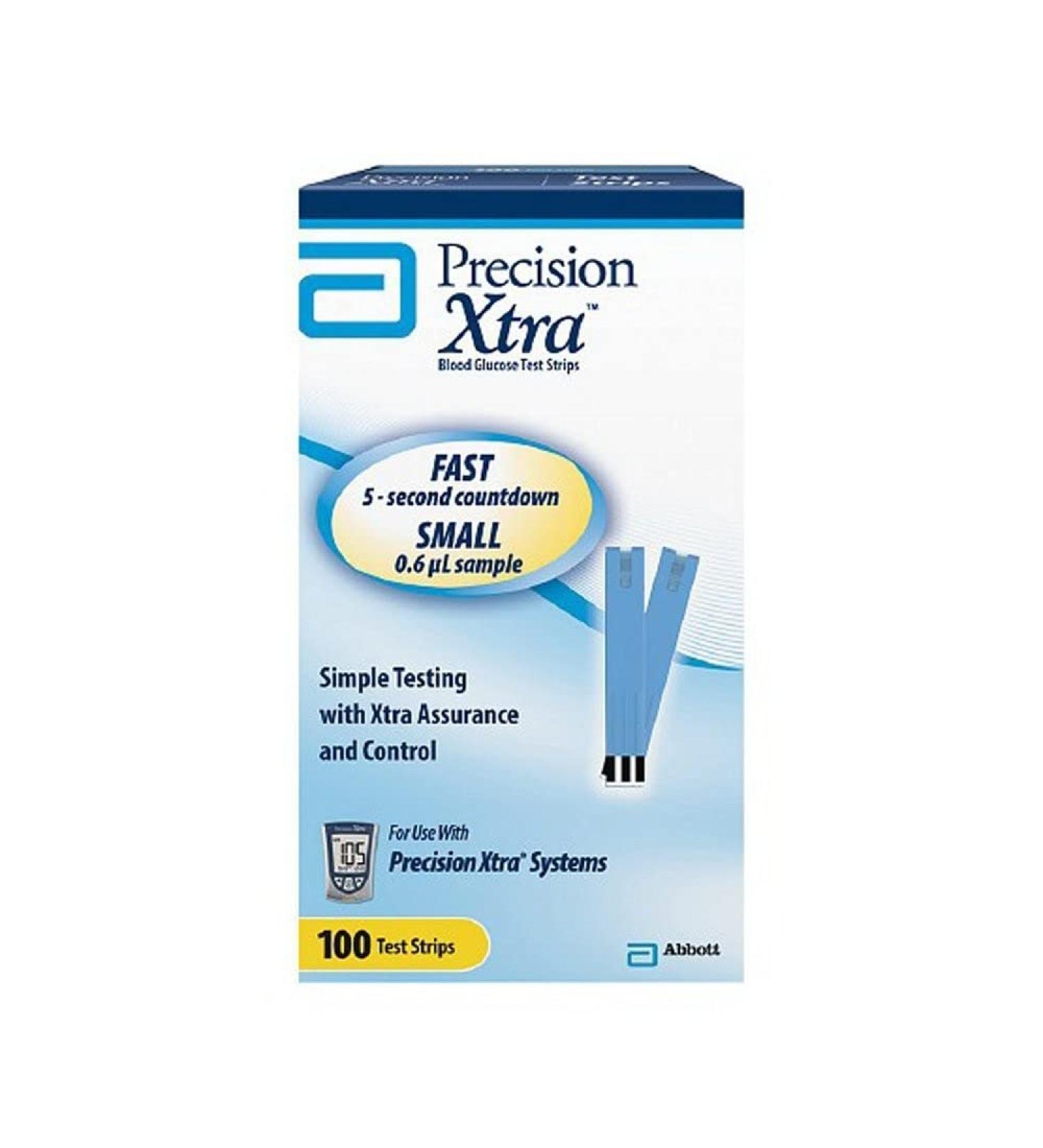 PRECISION XTRA TEST STRIPS 100