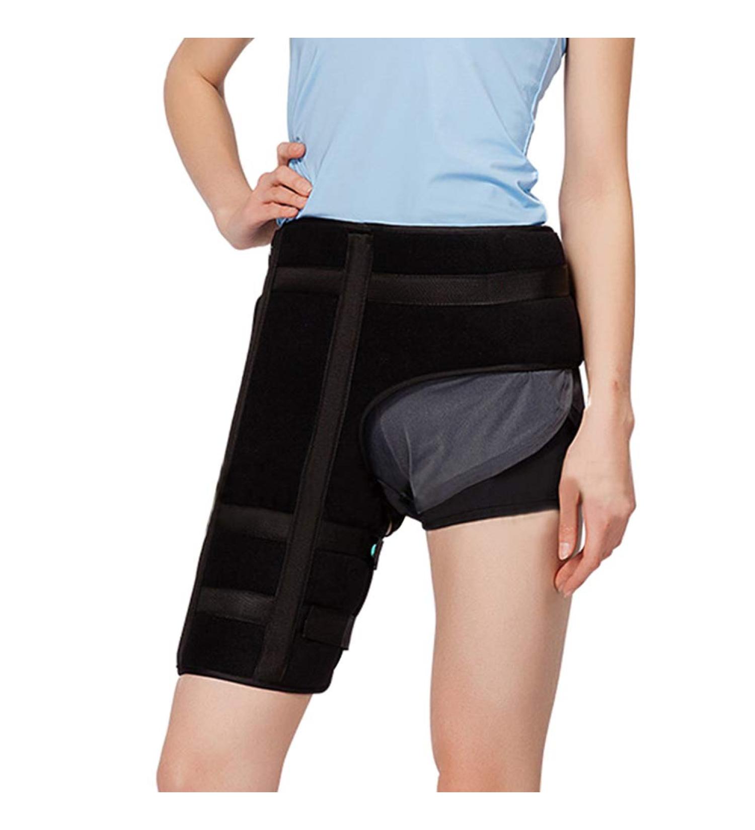 Groin Support Brace for Men & Women - Adjustable Thigh Stabilizer for Hip Quad & Hamstring Injury Recovery - Buy Online on GoSupps.com