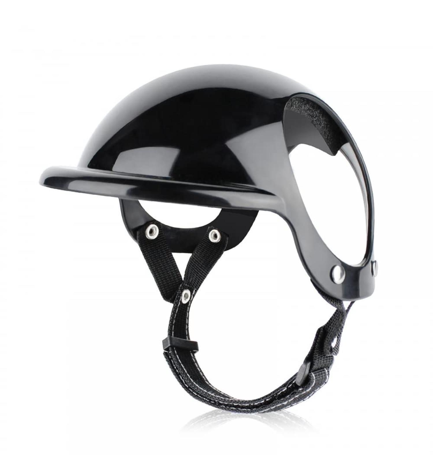 Cool Dog Motorcycle Helmet - Adjustable Pet Helmet for Small & Medium Dogs | Safe Bicycle Gear with Ear Holes - Buy Online on GoSupps.com