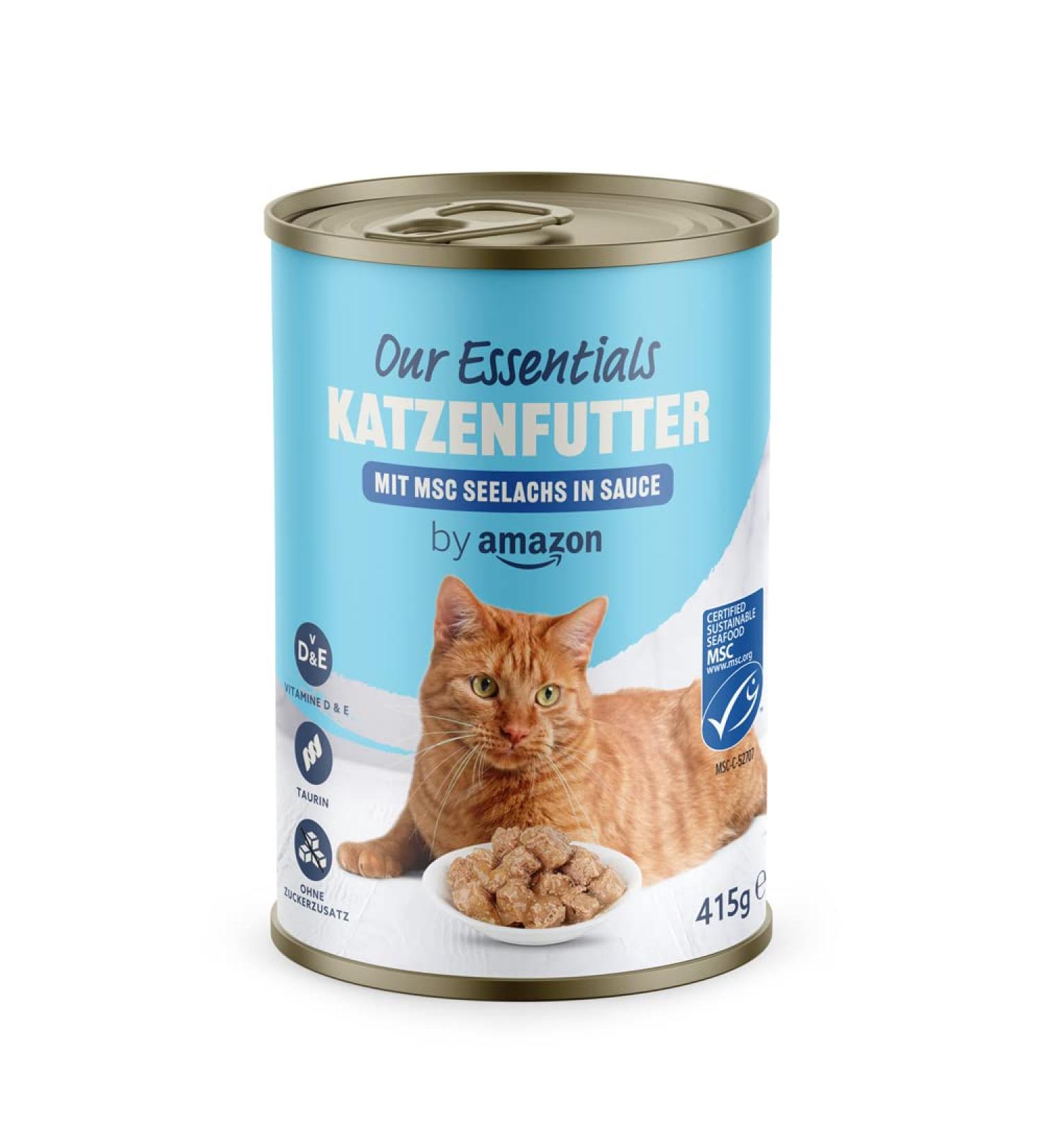 Buy Amazon Wet Cat Food Bites - Pollock in Sauce 415g (1-Pack) | International Shipping Available - Buy Online on GoSupps.com