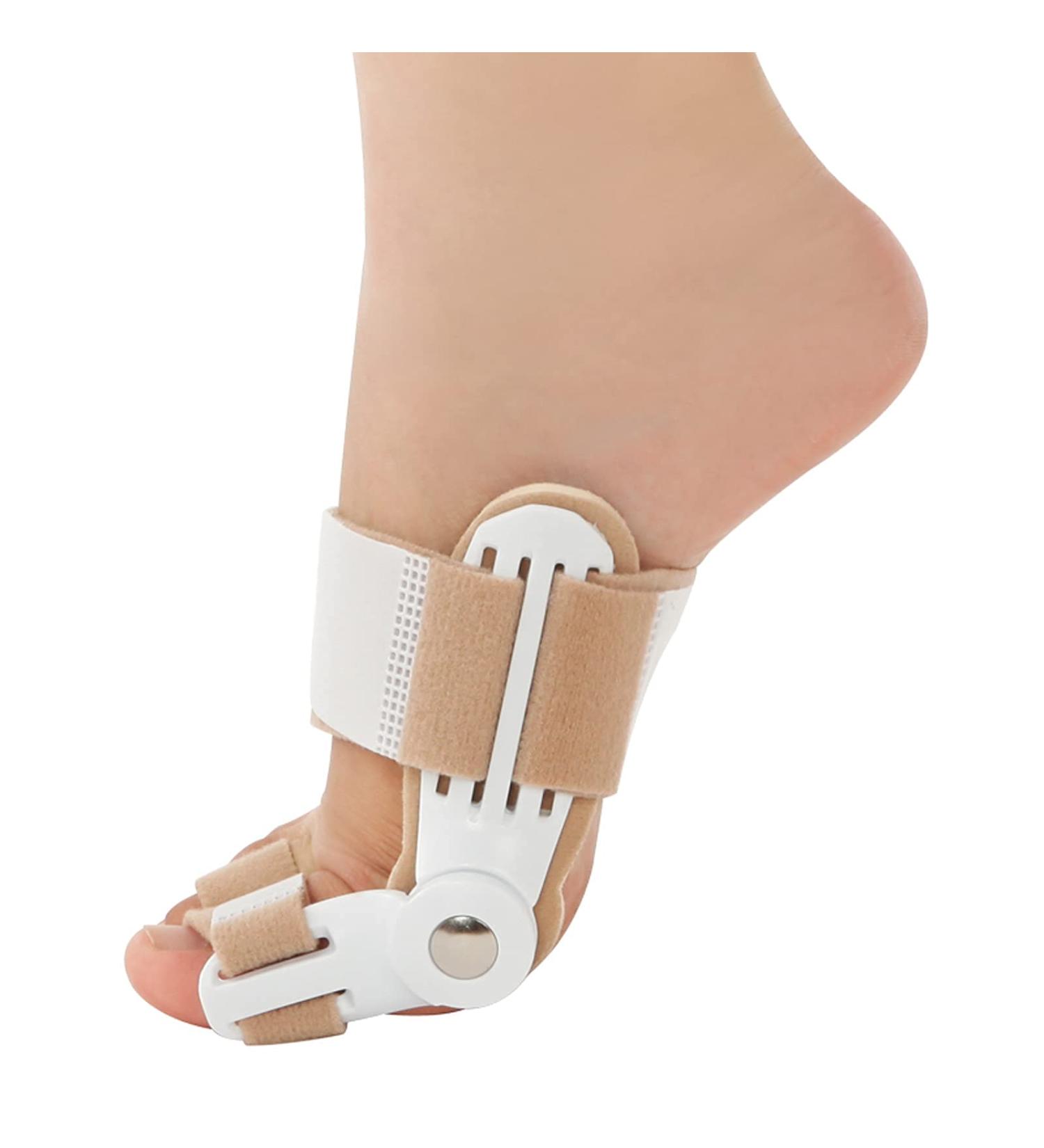 JYCCH 2Pcs Pedic Toe Straightener Corrector | Adjustable Skin-Friendly Fabric for Men & Women | Hallux Valgus Relief - Buy Online on GoSupps.com