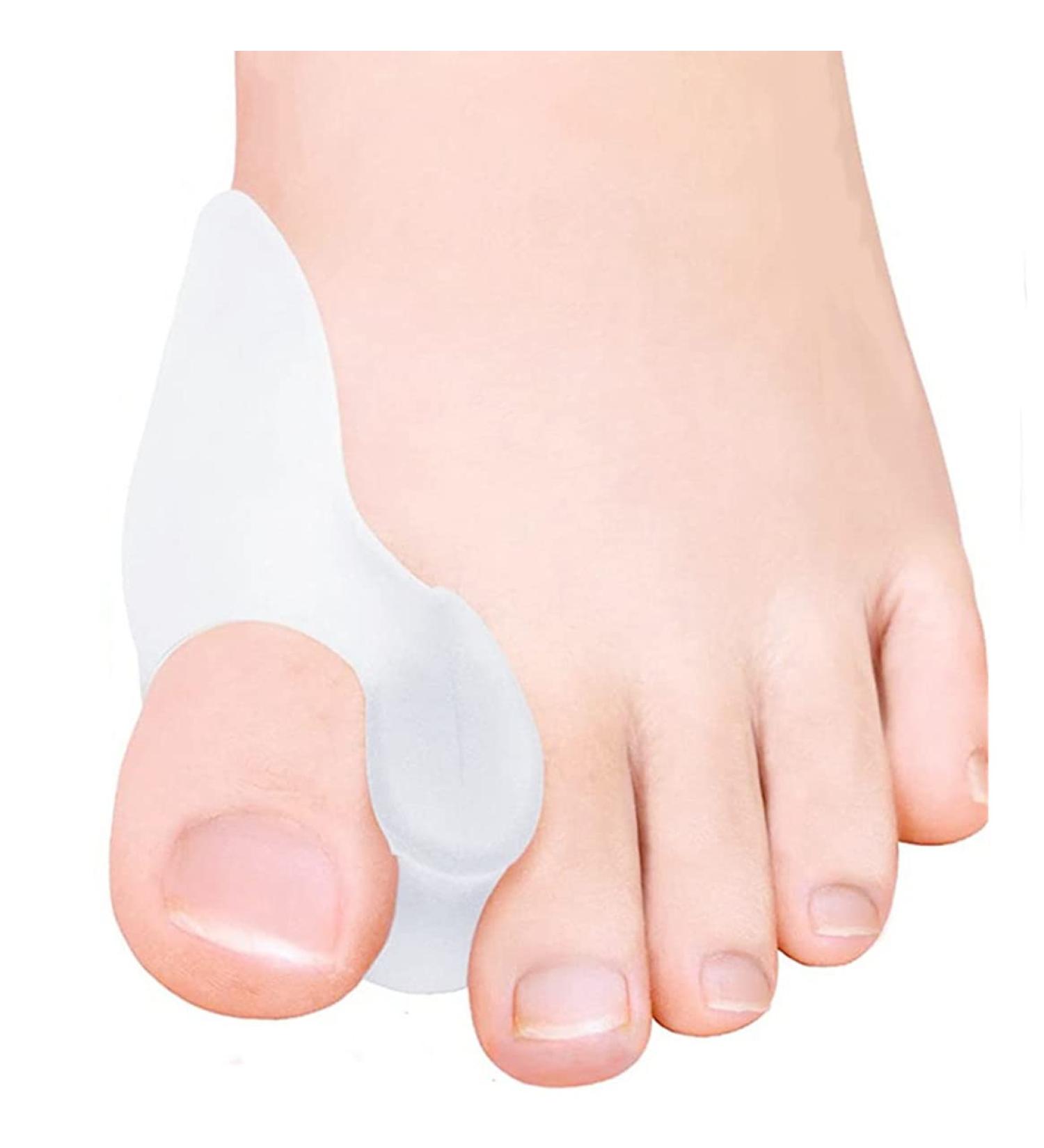 Buy 4X Silicone Hallux Valgus Toe Correction Splint | Toe Spreader & Ball Protection for Pain Relief - Buy Online on GoSupps.com