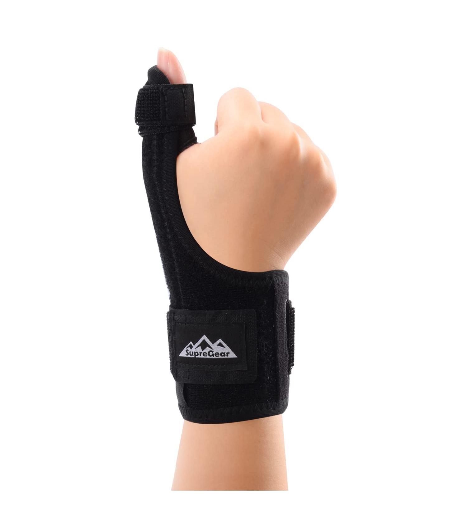 Buy Supregear Thumb Brace - Universal Adjustable Trigger Thumb & Wrist Support One Size Fits Most Black - Fast International Shipping - Buy Online on GoSupps.com
