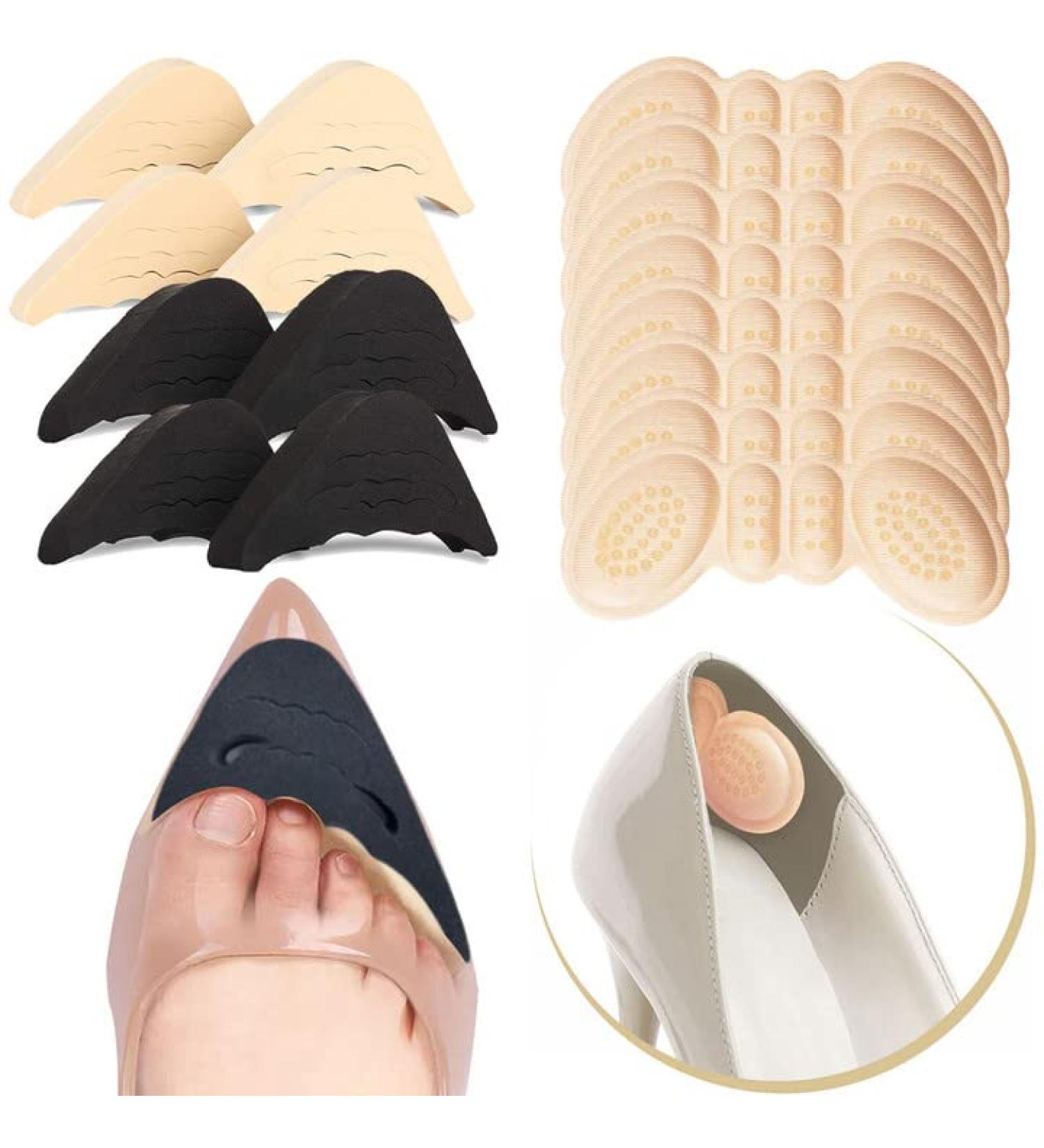 Crazy Bean 4 Pairs Heel Cushion & Toe Pads | Comfort for High Heels - Pain Relief & Shoe Fillers - Buy Online on GoSupps.com