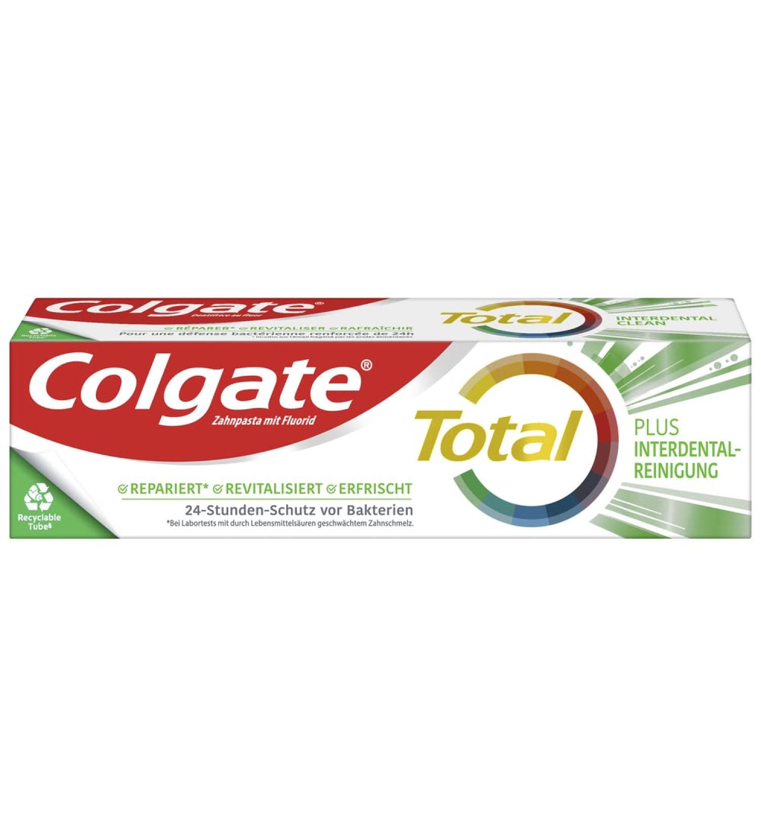 Colgate Toothpaste Total Plus Interdental Cleaning 75ml | Fight Cavities & Plaque | International Shipping - Buy Online on GoSupps.com