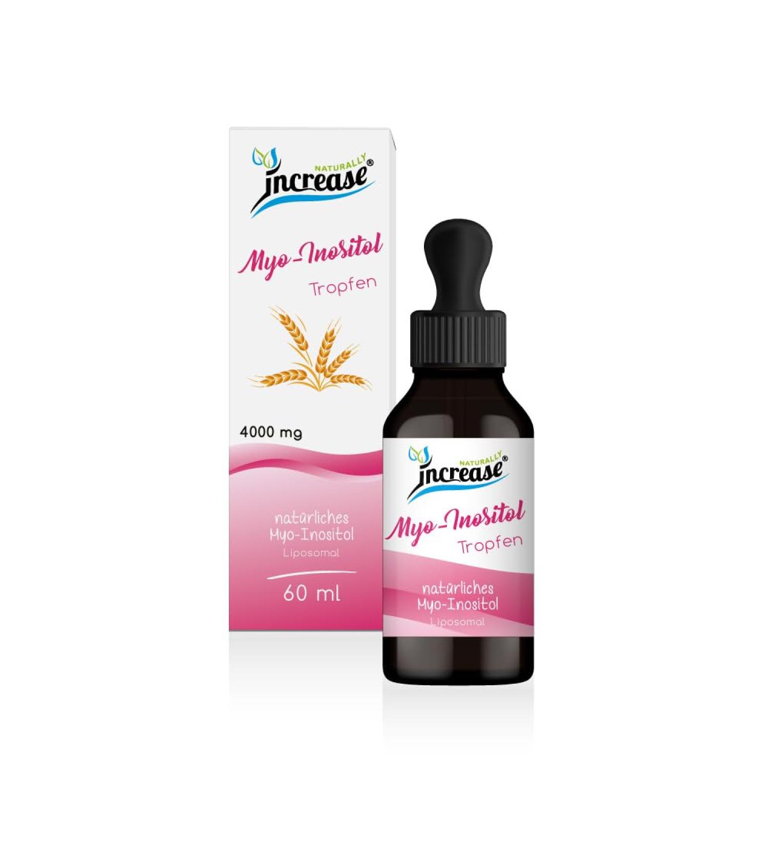  INCREASE Myo Liposomal High-Dose Inositol Drops (120 000 mg of Myo-Inositol per pack) 4 000 mg Myo-Inositol per dose - Buy Online on GoSupps.com