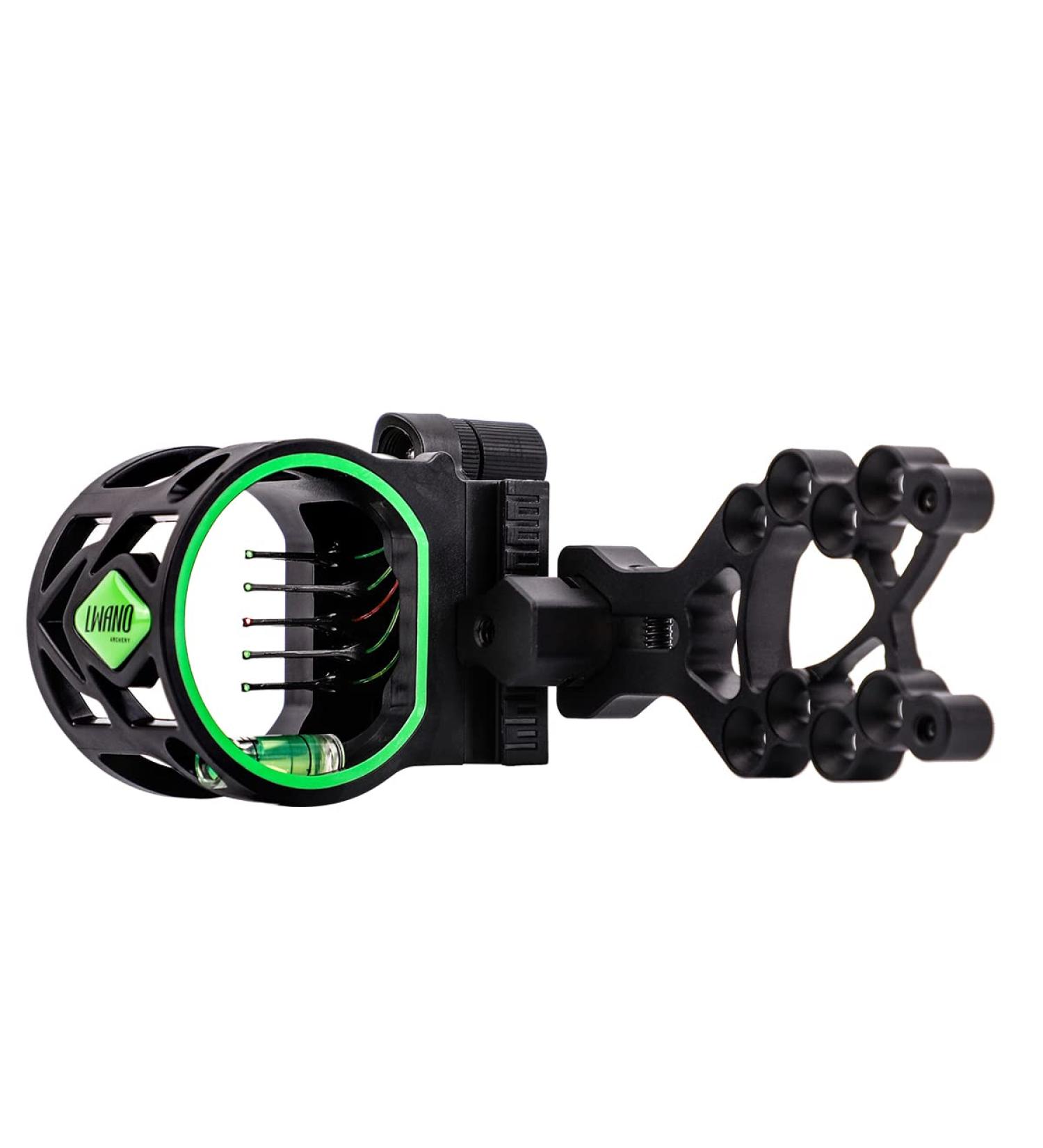 LWANO 5 Pin Bow Sight with Rheostat Light and Reversible Mount - Precision Accuracy for Archery Enthusiasts - Buy Online on GoSupps.com