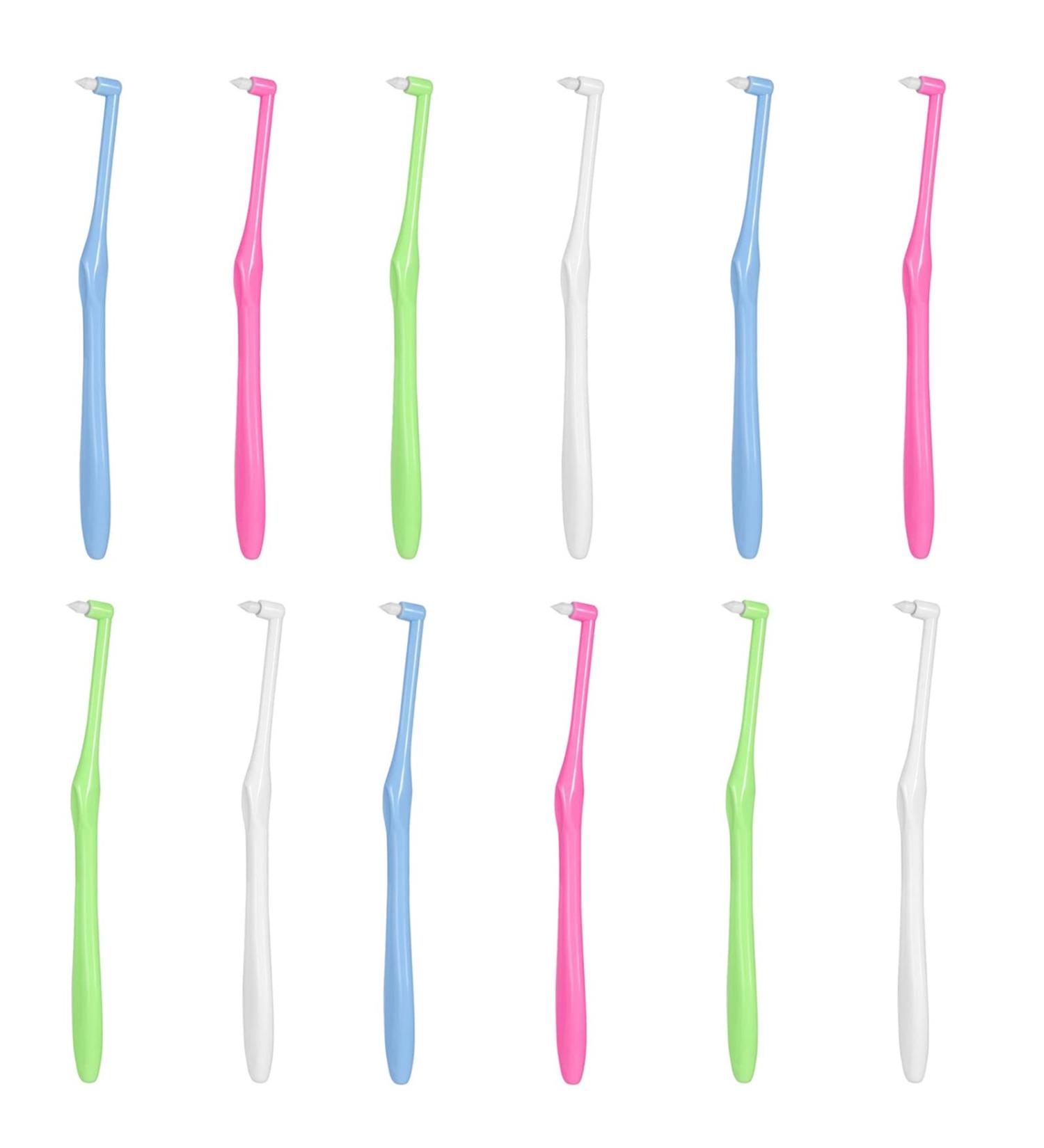 12 Pieces Orthodontic Toothbrush Set for Hard to Reach Areas and Implants - YH-004 - Buy Online on GoSupps.com