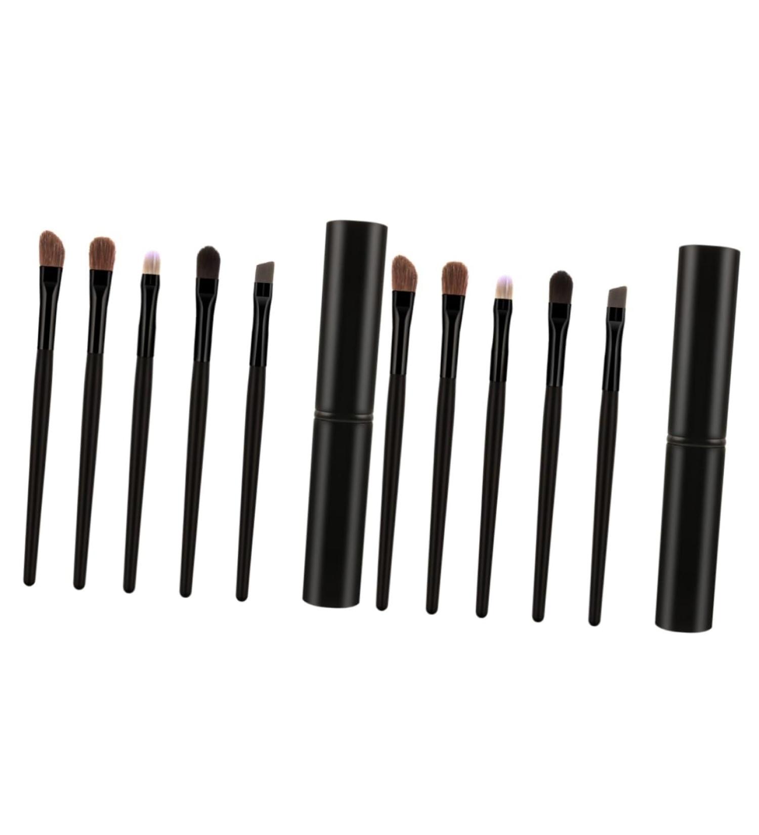 Ipetboom Brochas Para De 10 Pcs Eyeshadow Brush Kit Blackriflecoffee Eyeshadow Brush with Case Eye Shadow Brush Makeup Brush Size 1x2pcs Blackx2pcs - Buy Online on GoSupps.com