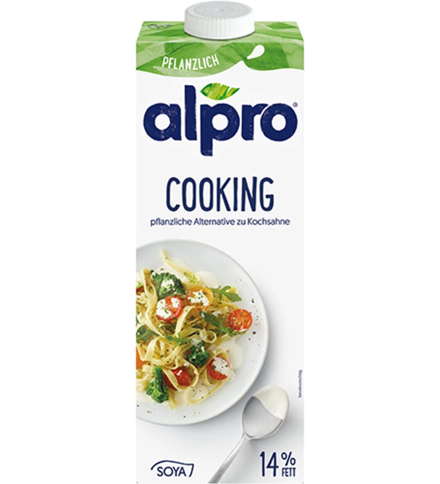 Alpro Cooking Soya vegetable cooking cream vegan lactose-free UHT 1L
