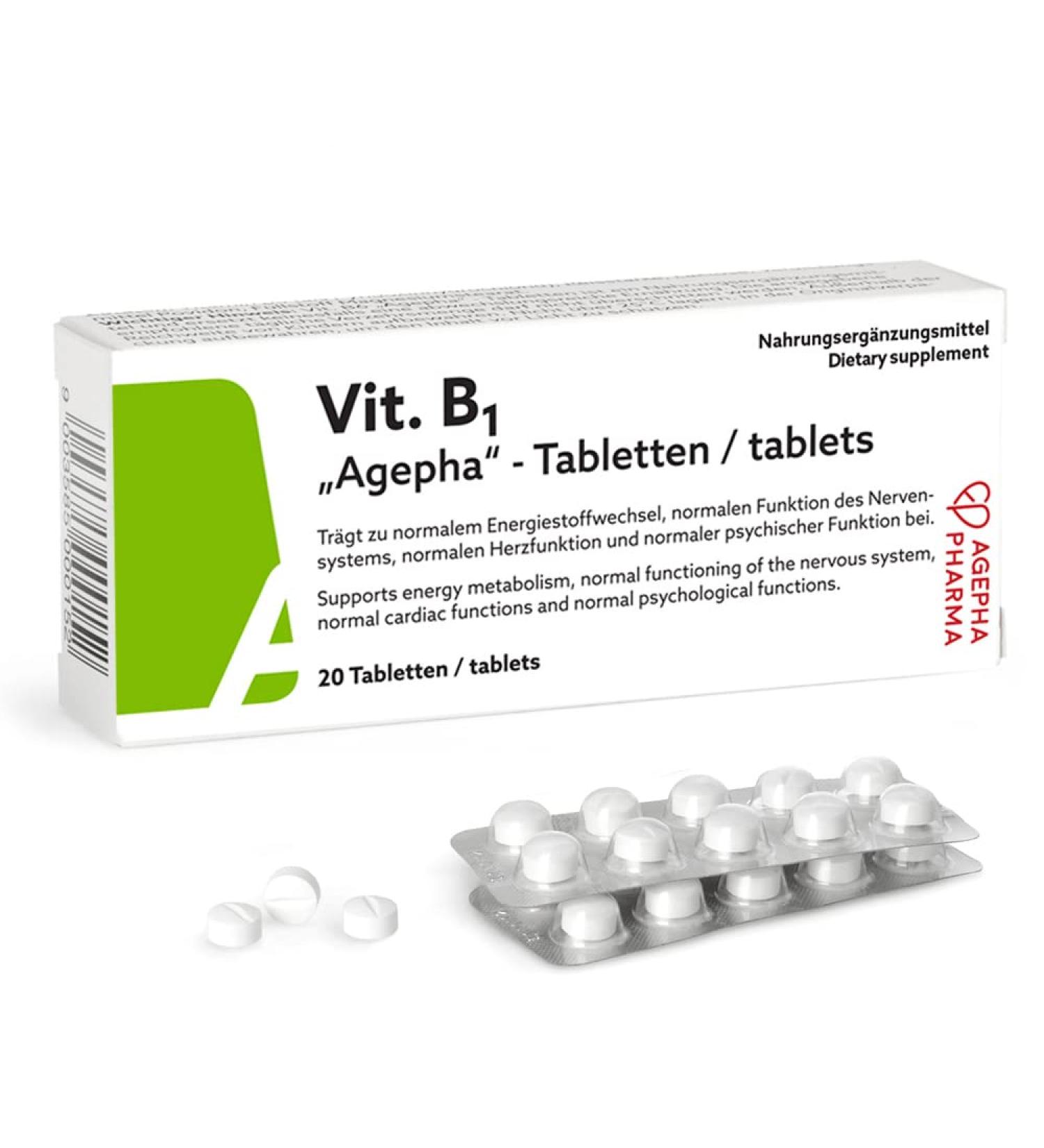 High Dose Vitamin B1 Tablets for Nerve Pain & Nervous Disorders - Supports Memory, Concentration & Metabolism - EU Quality - Additive-Free - Buy Online on GoSupps.com