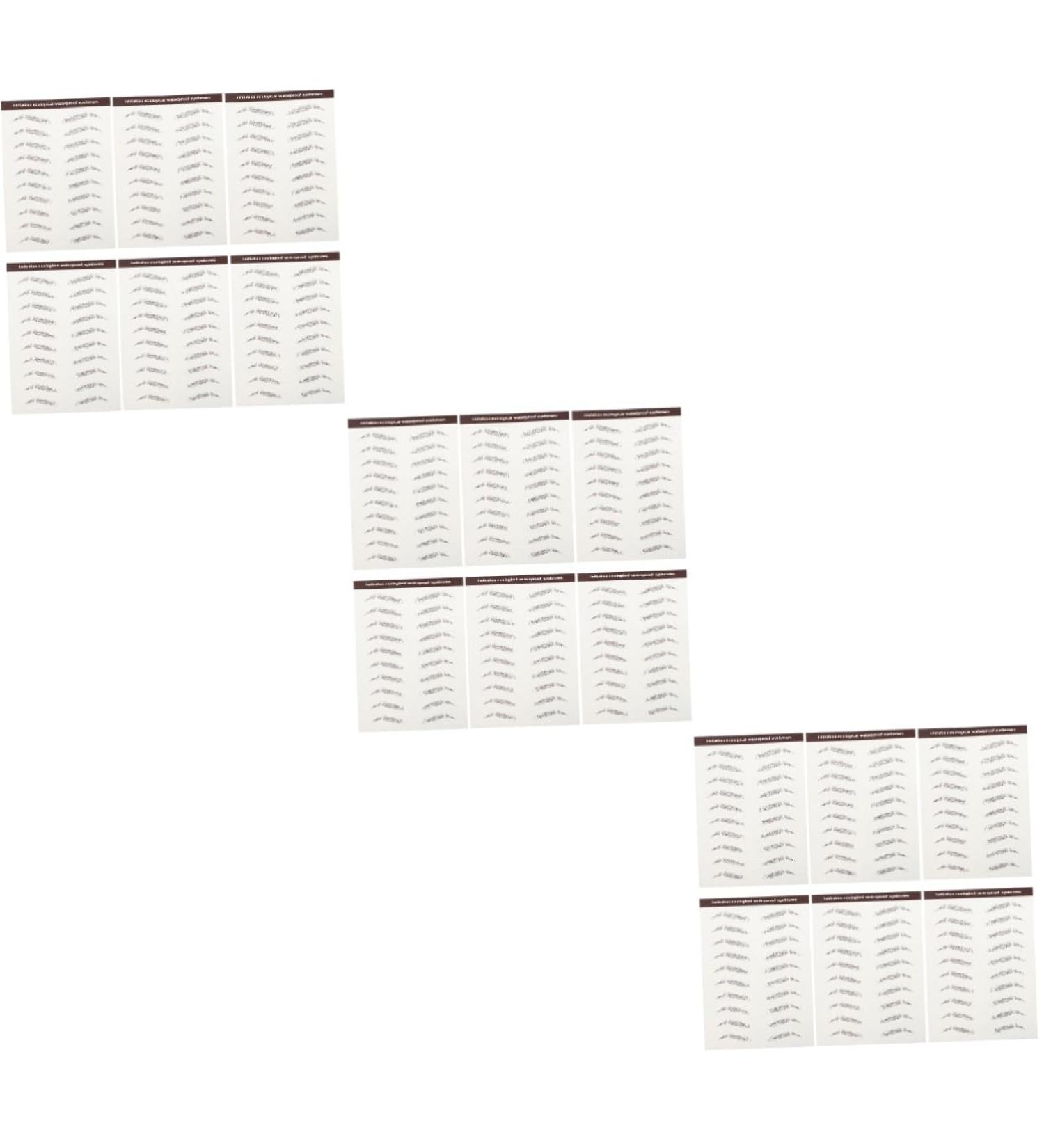 Housoutil 18 Pcs Eyebrow Stickers Makeup Brow Sticker Eyebrow Transfer Stickers Miss Eyebrow Trimming Shaper 5.8X1X0.1CMx3pcs Brownx3pcs - Buy Online on GoSupps.com