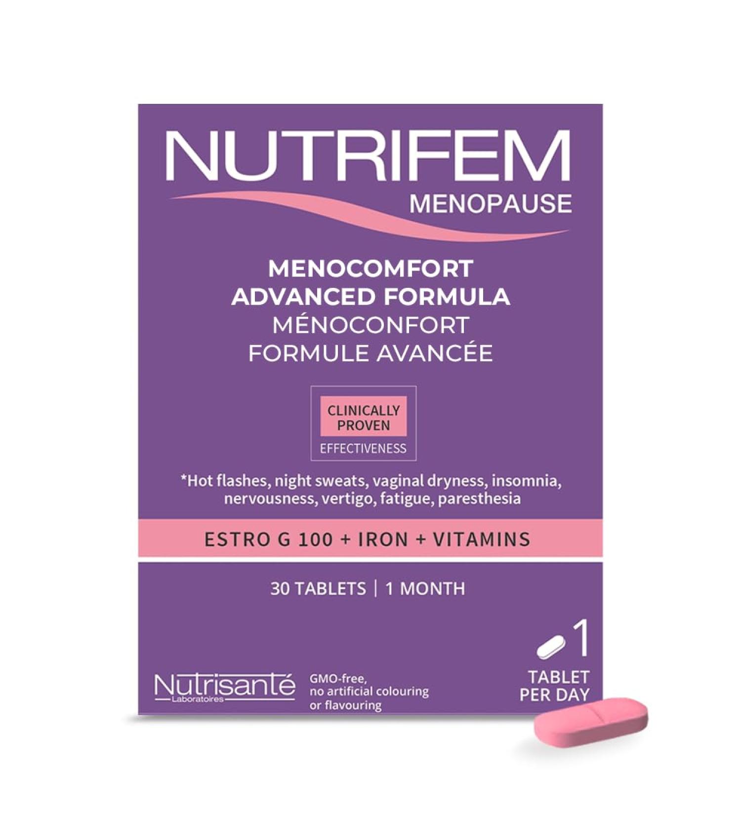Nutrifem Menocomfort Advanced Formula For The Relief of Menopause Symptoms and Vaginal Dryness 30 Capsules - Buy Online on GoSupps.com