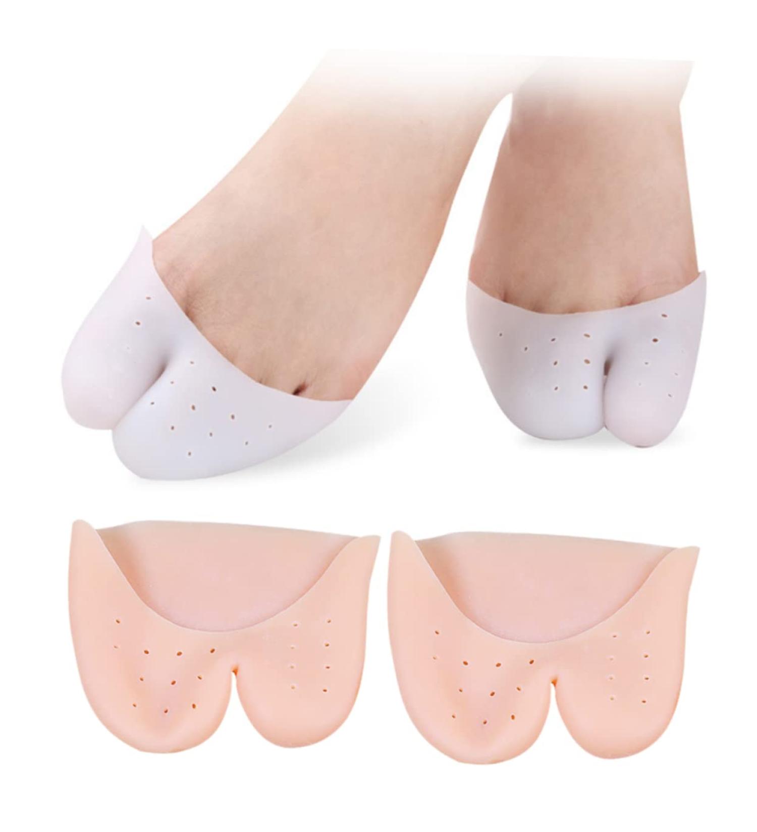 2 Pairs Gel Toe Caps for Pointe Shoes - Soft Toe Cushion & Protection - Buy Online on GoSupps.com