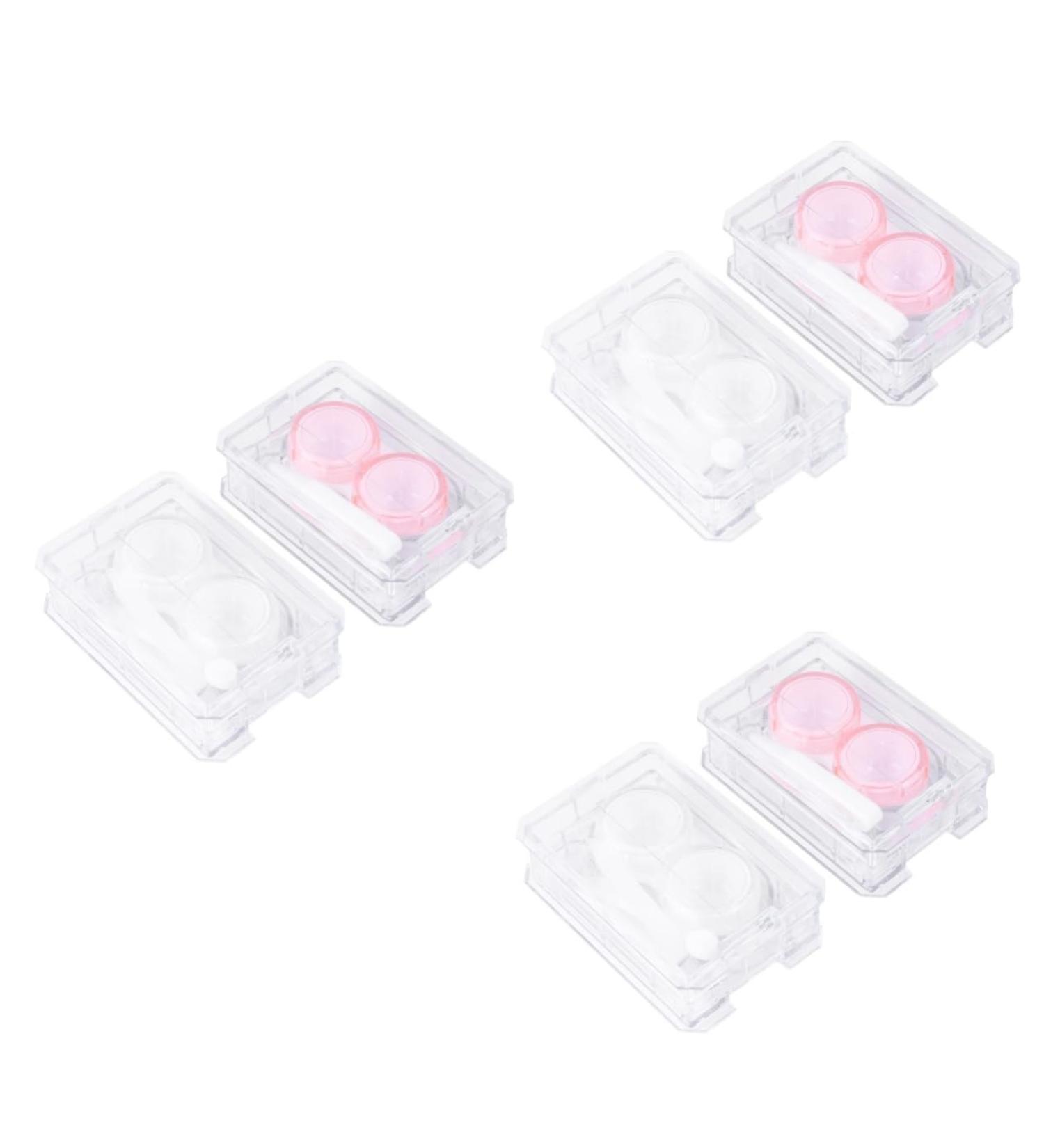JECOMPRIS Mini Container Set for Colored Contact Lenses - 6 Cute Storage Boxes with Color Mirror Film & Cleaning Case - International Shipping Available - Buy Online on GoSupps.com