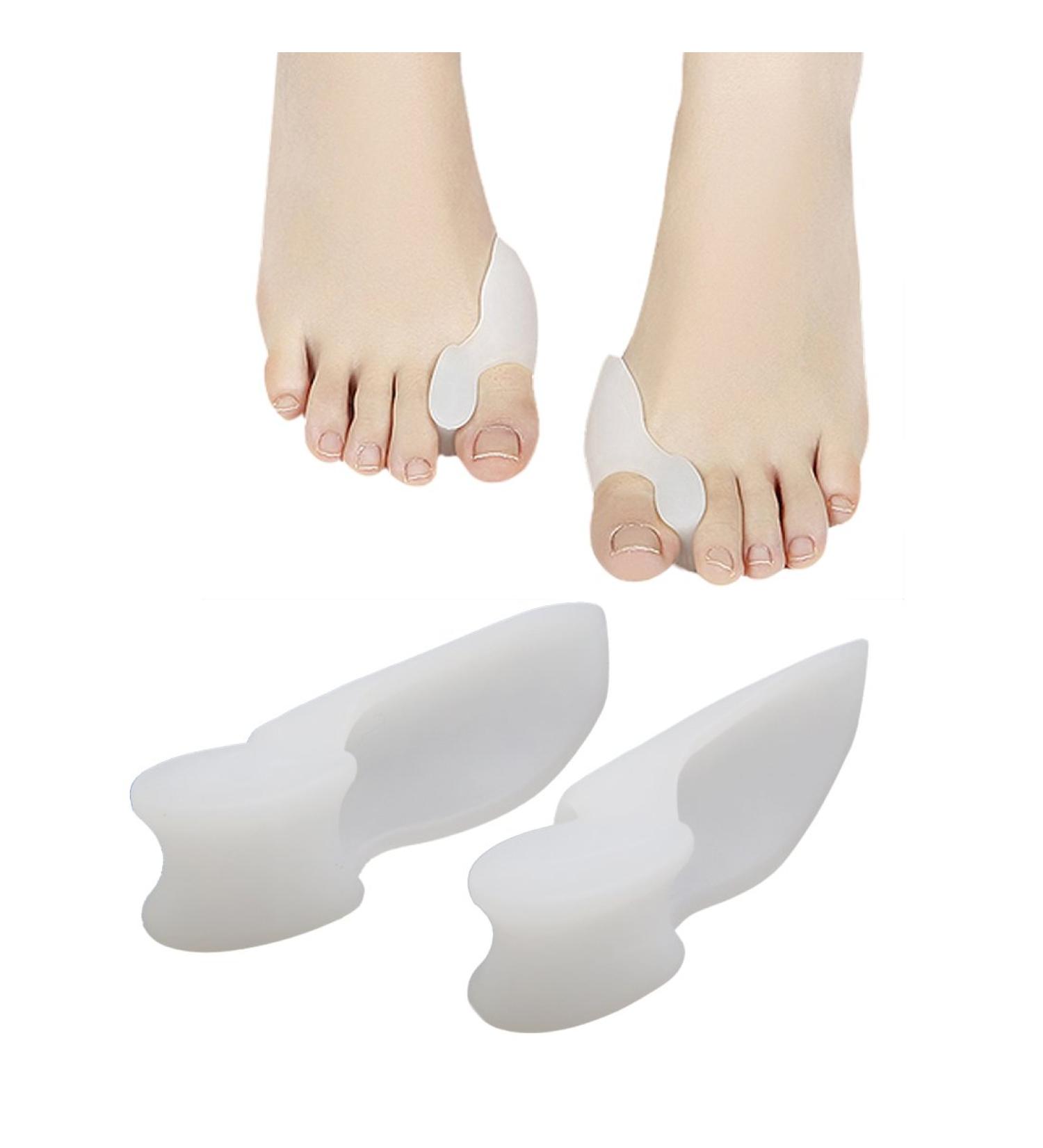 Ruilogod 1 Pair Big Toe Straightener Bunion Hallux Valgus Corrector Splint