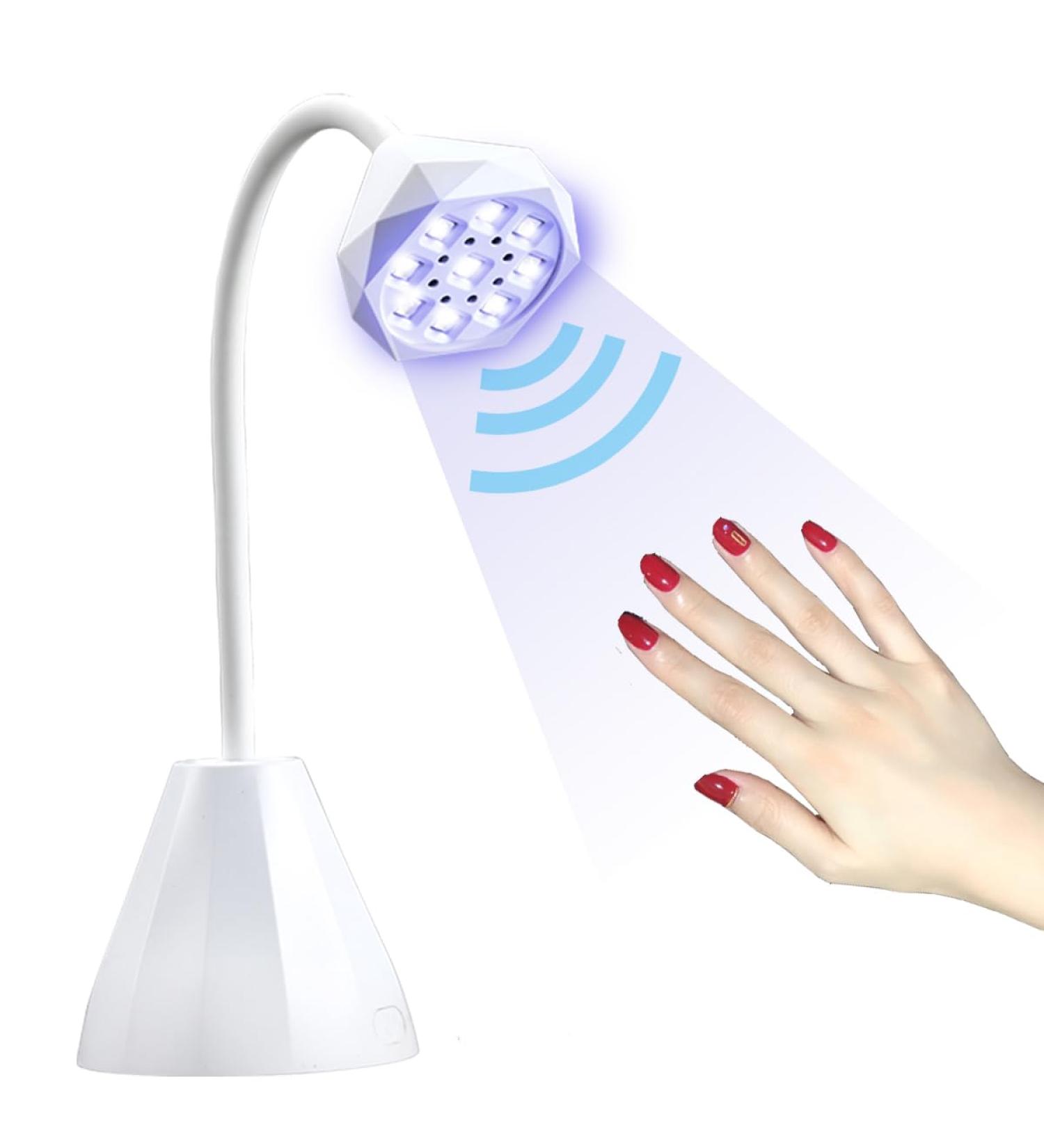 Sumozo UV LED Nail Lamp - Cordless Fast Curing Gel Polish Dryer | Rechargeable Gooseneck Flash Cure Light for Acrylic Nail Extensions - Buy Online on GoSupps.com