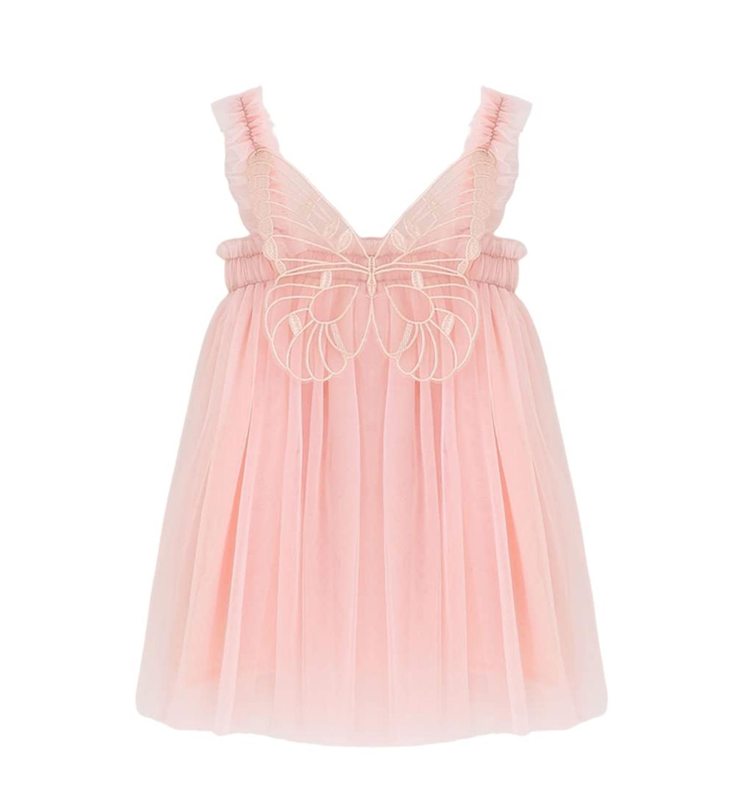 PythJooh Baby Girl Tulle Dress | Butterfly Wings Pink Tutu Princess Dress for Toddler | Daisy Stars Sundress 18-24 Months - Buy Online on GoSupps.com