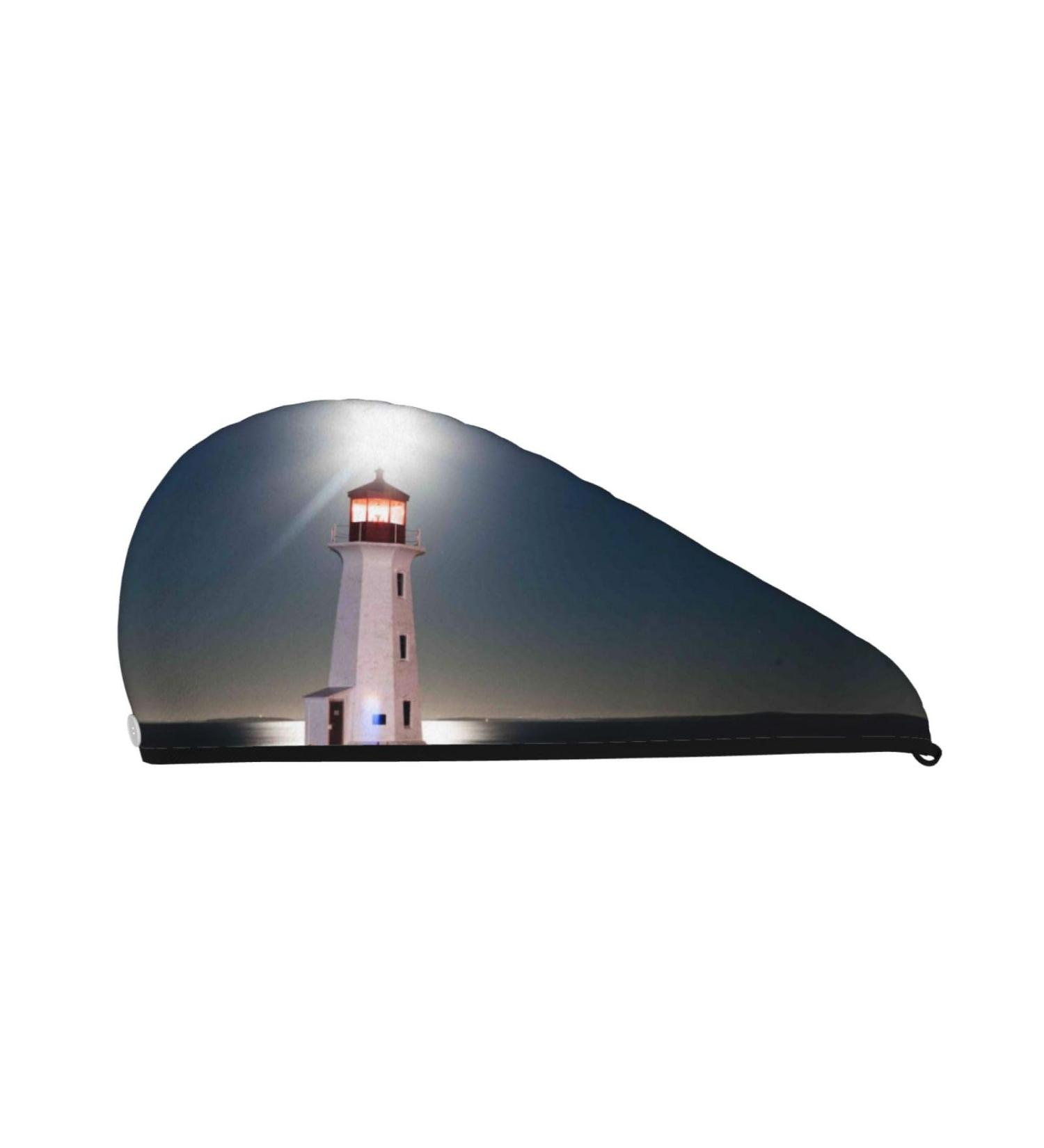 Peggy's Cove Lighthouse Microfiber Hair Towel Super Absorbent Quick Dry Hair Wrap for Women Coral Velvet for Long Curly & Thick Hair - Buy Online on GoSupps.com