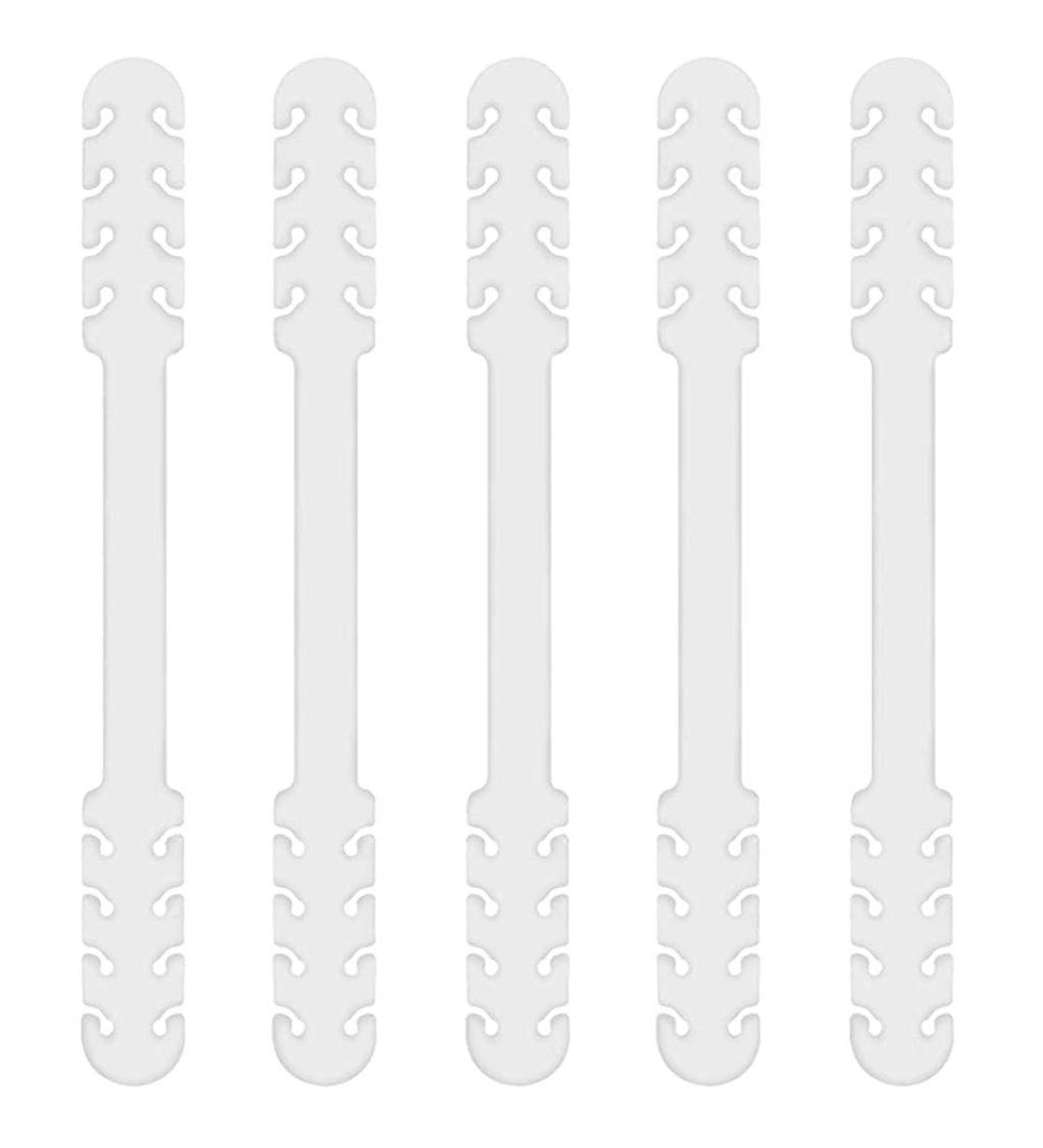 Adjustable Anti-Slip Plastic Mask Extenders - 5 Pack Clips for Pain Relief & Comfort - Buy Online on GoSupps.com