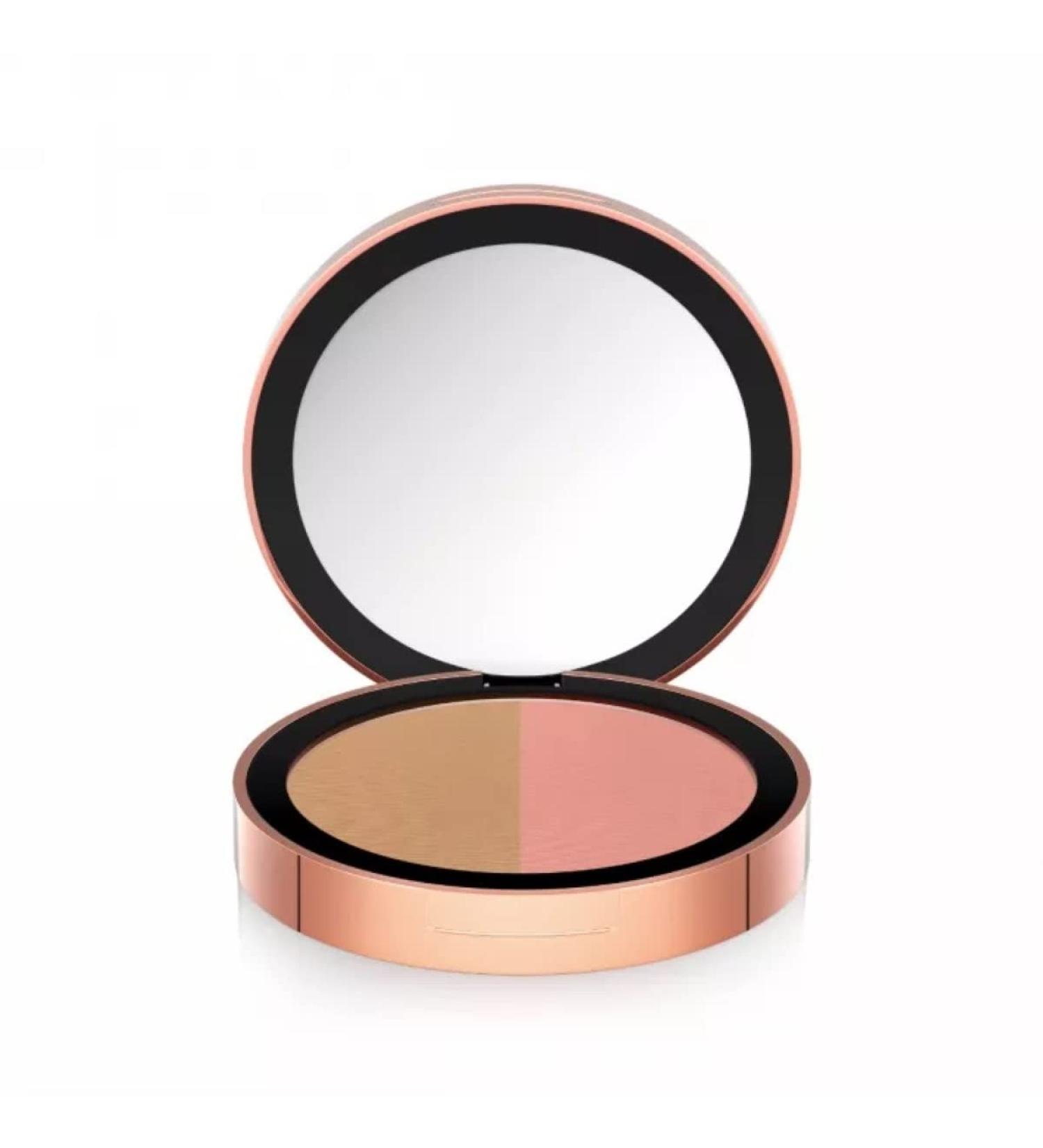 M. Asam Magic Finish Satin Blush Palette Dark Honey & Nude Flush (4 g)- in warm honey and gentle ros ton ultra-fine pigments for effortless holding & perfect hold with Hyaluron Vegan Dark Honey & Nude Flush 4 G (1 Pack)