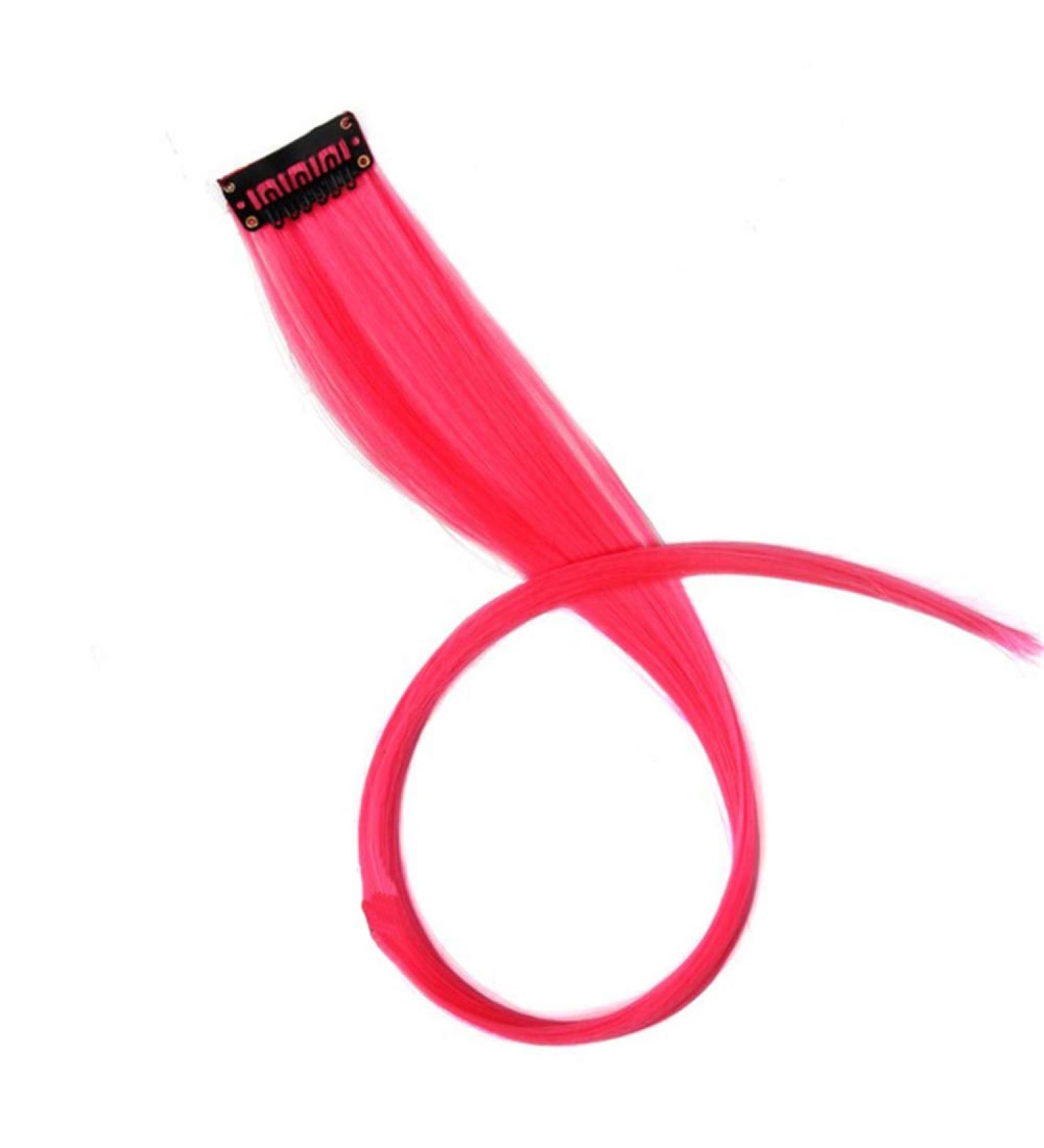 Color Long Straight Synthetic Hair Extension Clip-In 20 Fashion Wig - Wavy Pure Style for Effortless Glam - Buy Online on GoSupps.com