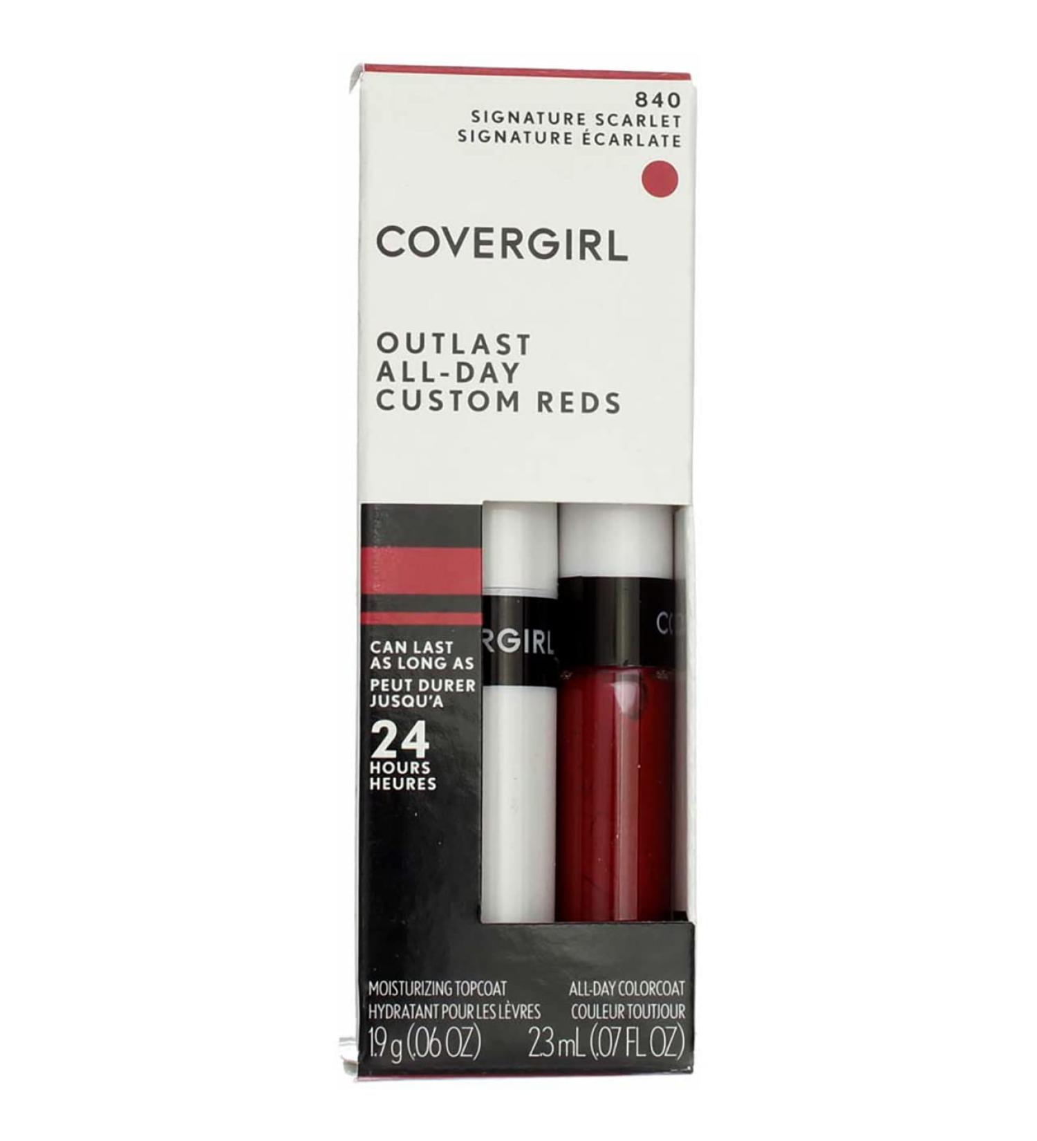 COVERGIRL Outlast All-Day Custom Reds Lip Color Signature Scarlet - Pack of 2 - Buy Online on GoSupps.com