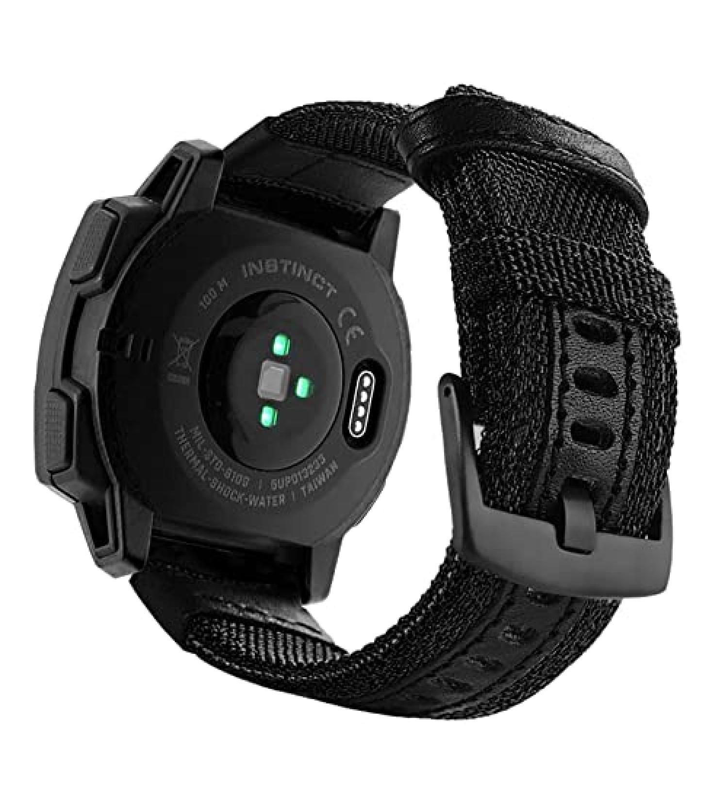 Abanen 22mm Nylon Military Style Watch Bands for Garmin Instinct - Durable Wristband Strap - Buy Online on GoSupps.com