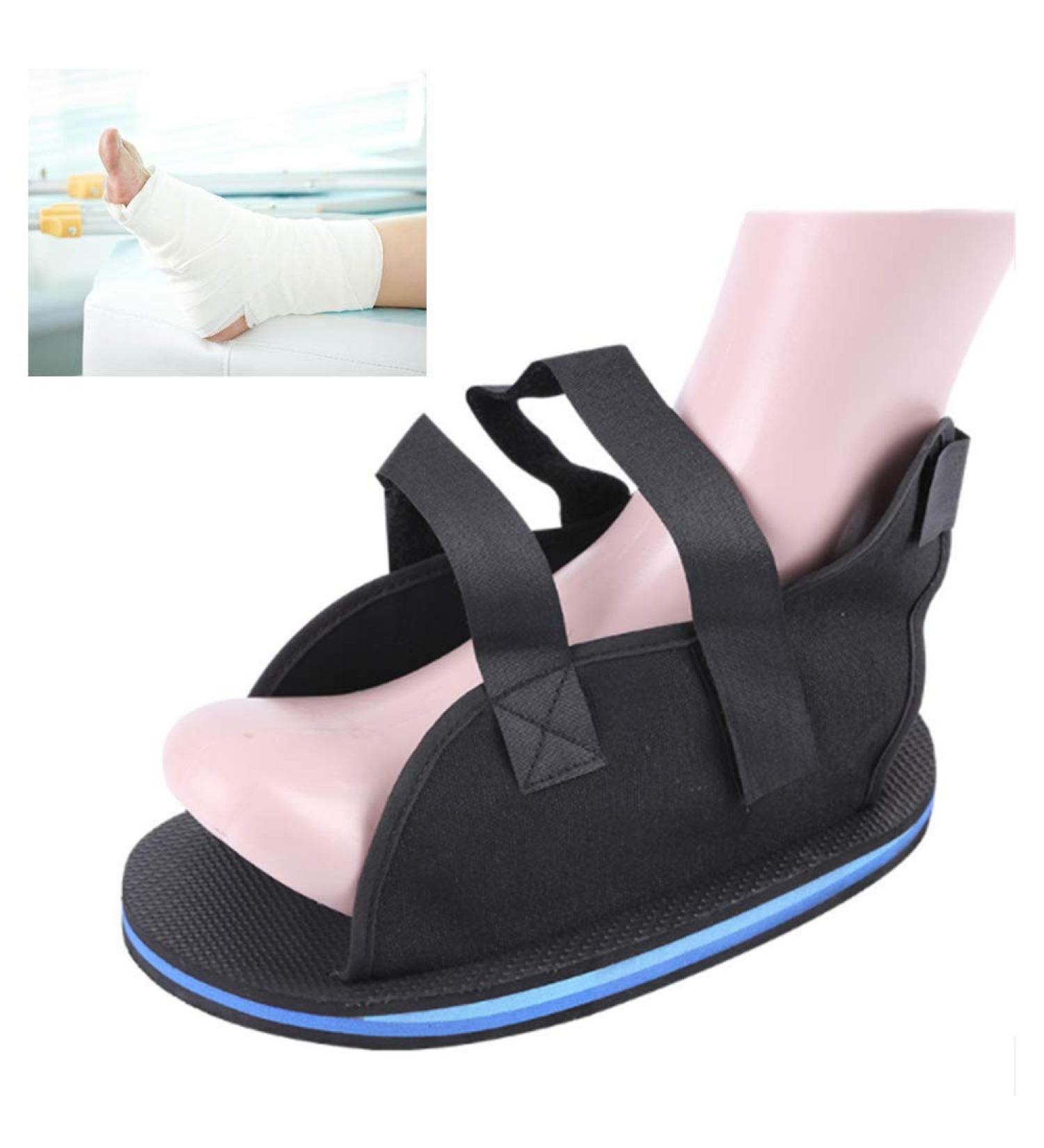 YJZQ Medical Open Toe Plaster Cast Shoe - 27cm, Postoperative Recovery Foot Fracture Surgical Rehabilitation Shoes - Buy Online on GoSupps.com