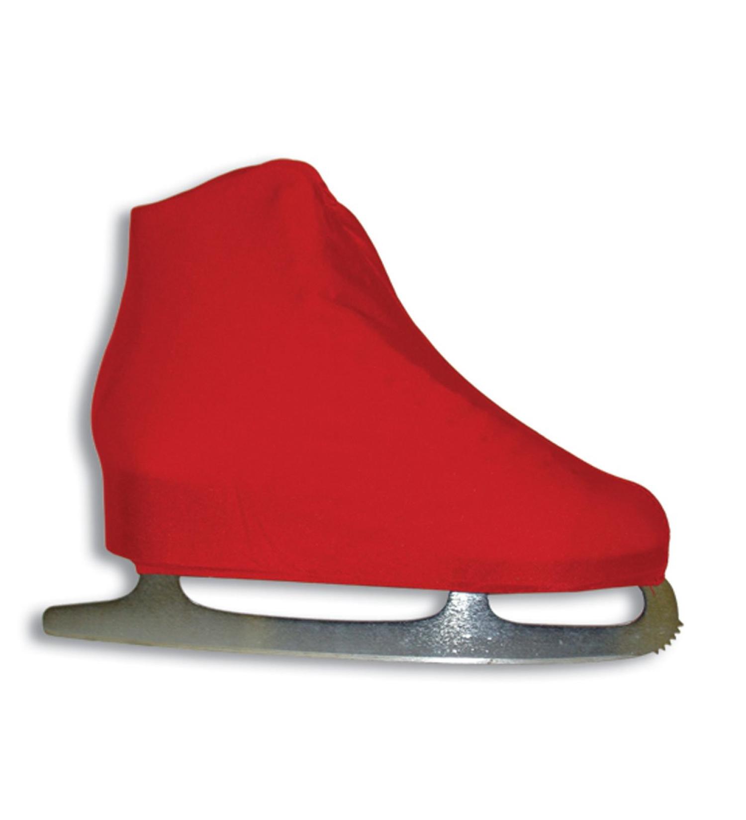 A&R Sports Lycra Ice Skate Boot Covers Red