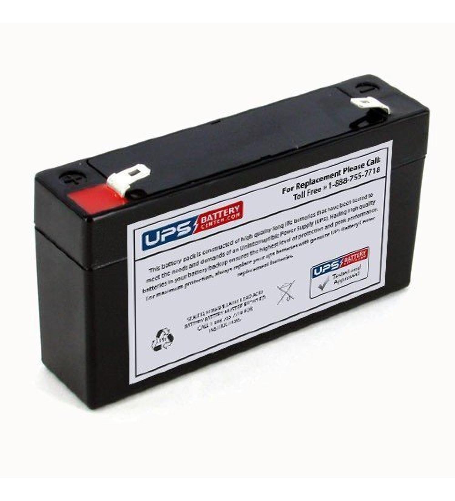 WP1.2-6 6 Volt 1.2 Ah SLA Replacement Battery with F1 Terminal
